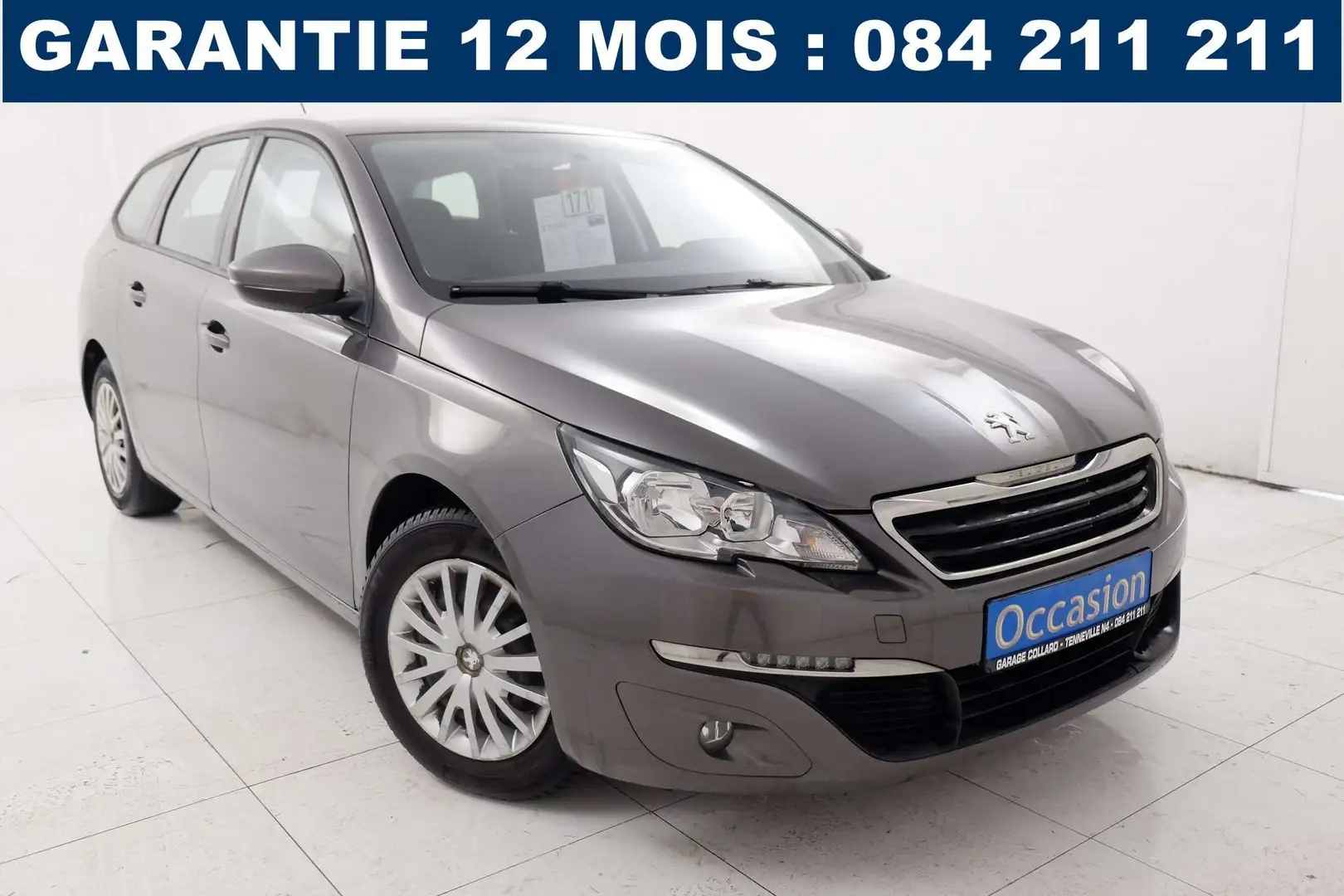 Peugeot 308 1.2i 110 cv # Airco, bluetooth, Cruise # 1er propr Gris - 1