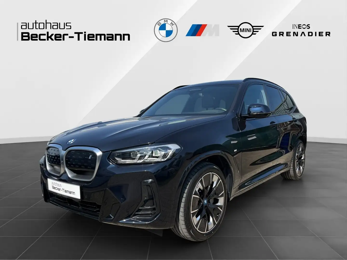 BMW iX3 M Sport Leder HUD HK/HiFi Pano DrivAss Prof. ParkA Zwart - 1
