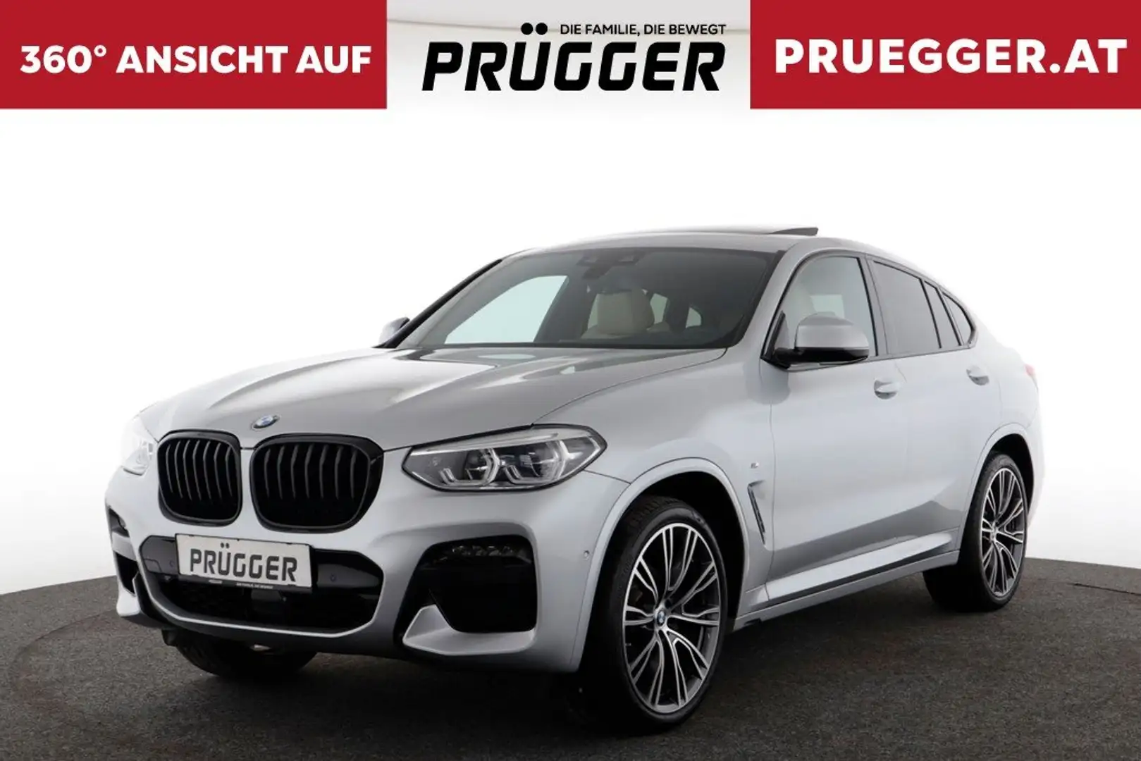 BMW X4 xDrive20d Autom M-SPORT NAVI LED PANO 21 ZOLL HUD Silber - 1