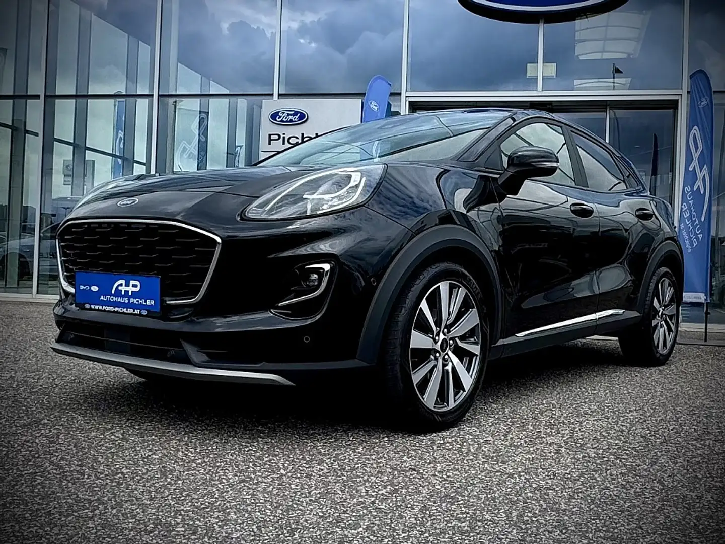 Ford Puma 1,0 EcoBoost Titanium X WINTERPAKET/KEYLESS/PAR... Schwarz - 2
