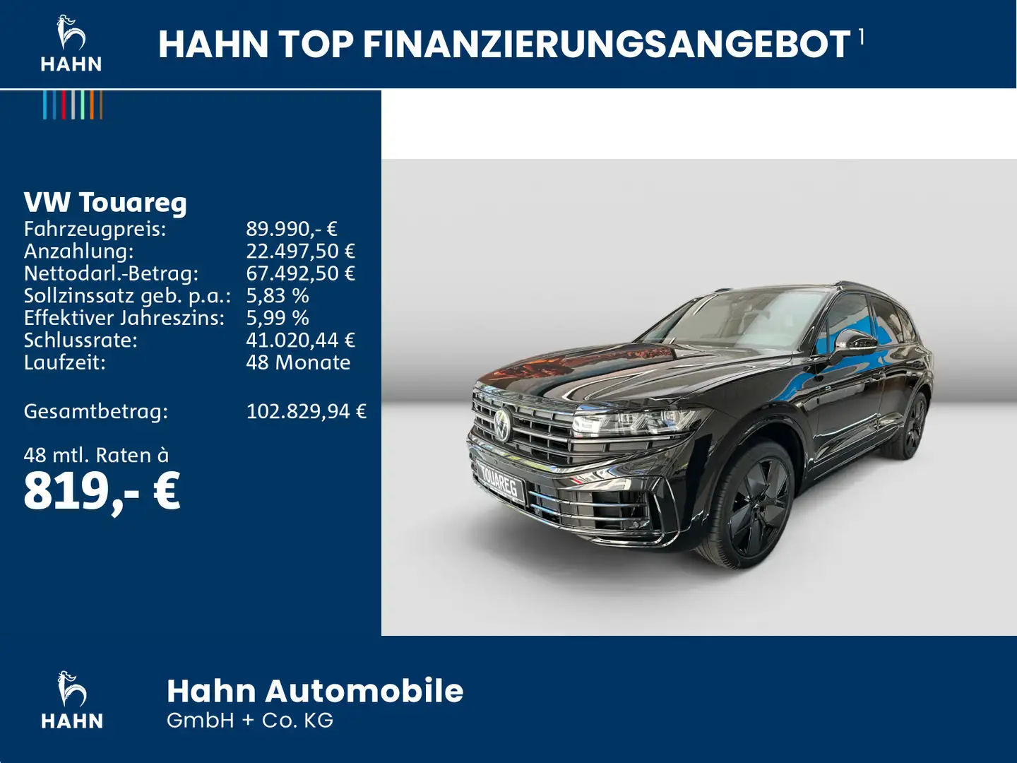 Volkswagen Touareg TOUAREG "R"V6 eHybrid 8 Gang Auto.  DYNAUDIO AHK Schwarz - 2