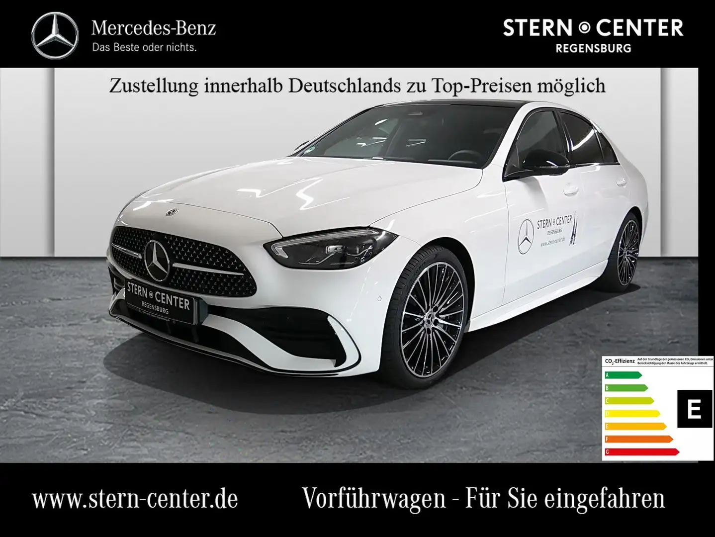 Mercedes-Benz C 180 LED AMG MBUX SHD Perf-AGA 360 Night Cam Blanco - 1