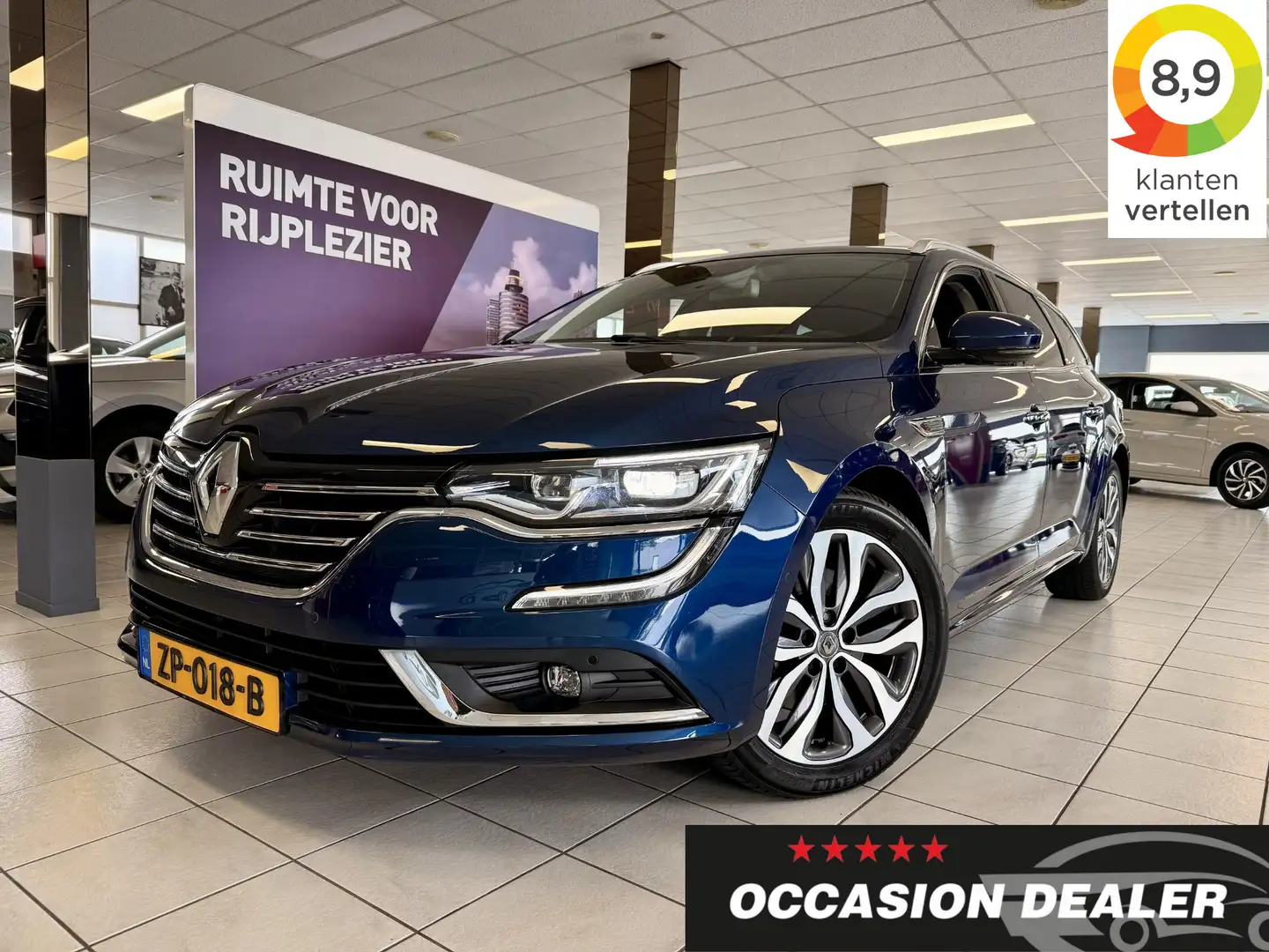 Renault Talisman Estate 1.8 TCe Intens A/T 200PK *APP*KEYL*18LM*100 Blauw - 1