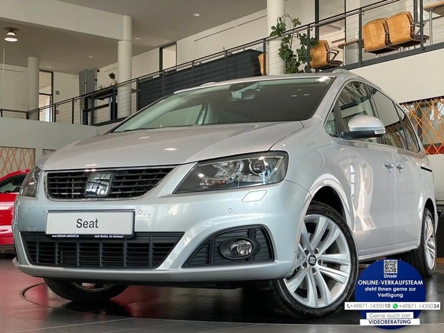 SEAT Alhambra 2.0 TDI 4Dr. Xcellence Sthz ACC AHK 7S Silber - 1