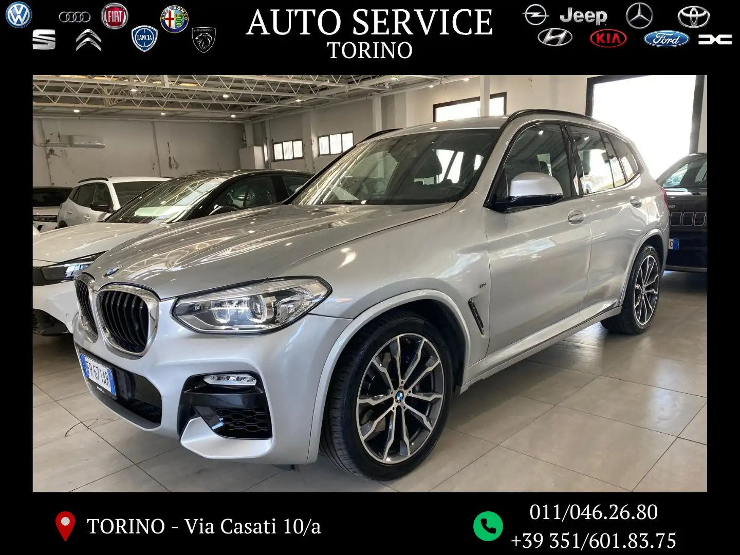 BMW X3 X3 G01 2017 xdrive30d Msport 265cv auto Argento - 1