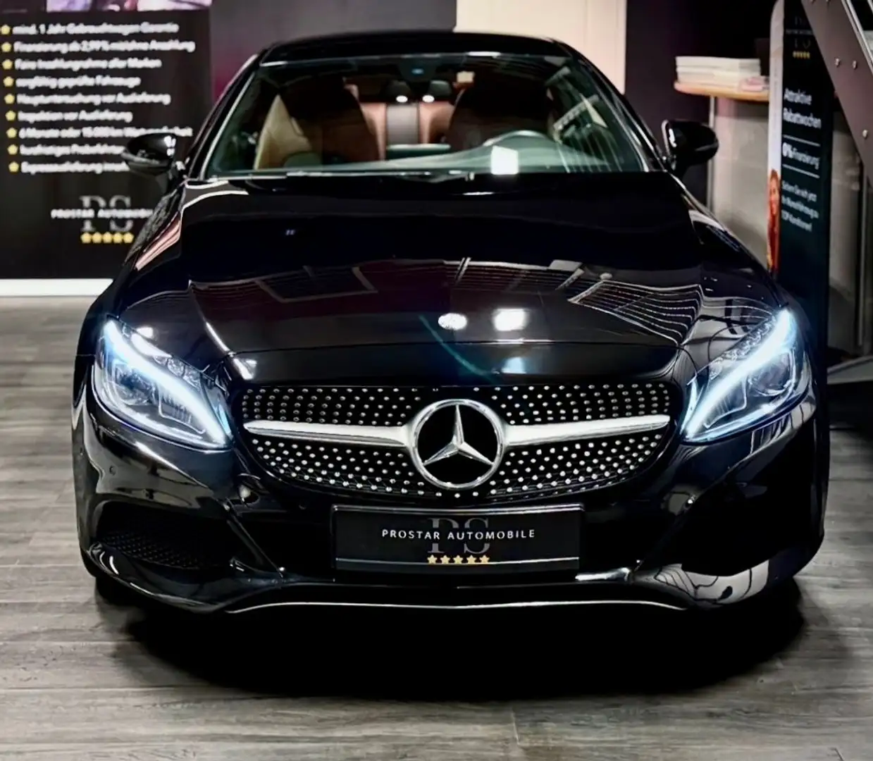 Mercedes-Benz C 220 C220d Coupe *Edition 1*AMG*Navi*AHK*Alcantara* Noir - 2