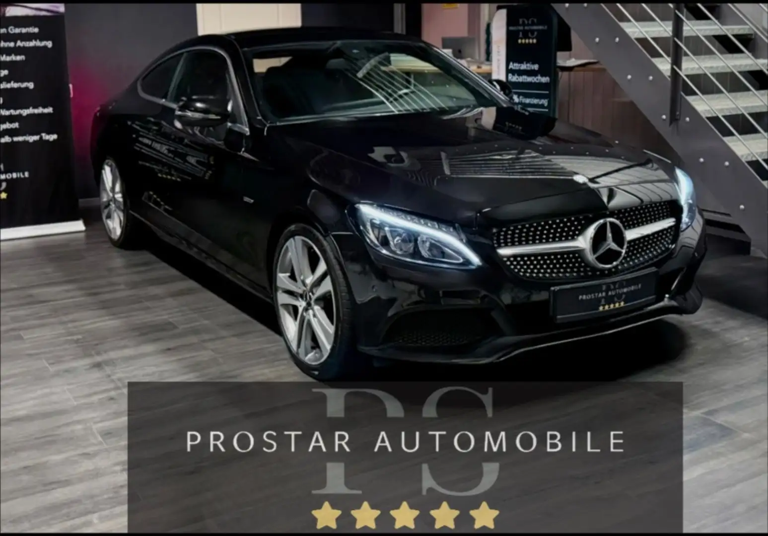 Mercedes-Benz C 220 C220d Coupe *Edition 1*AMG*Navi*AHK*Alcantara* Noir - 1