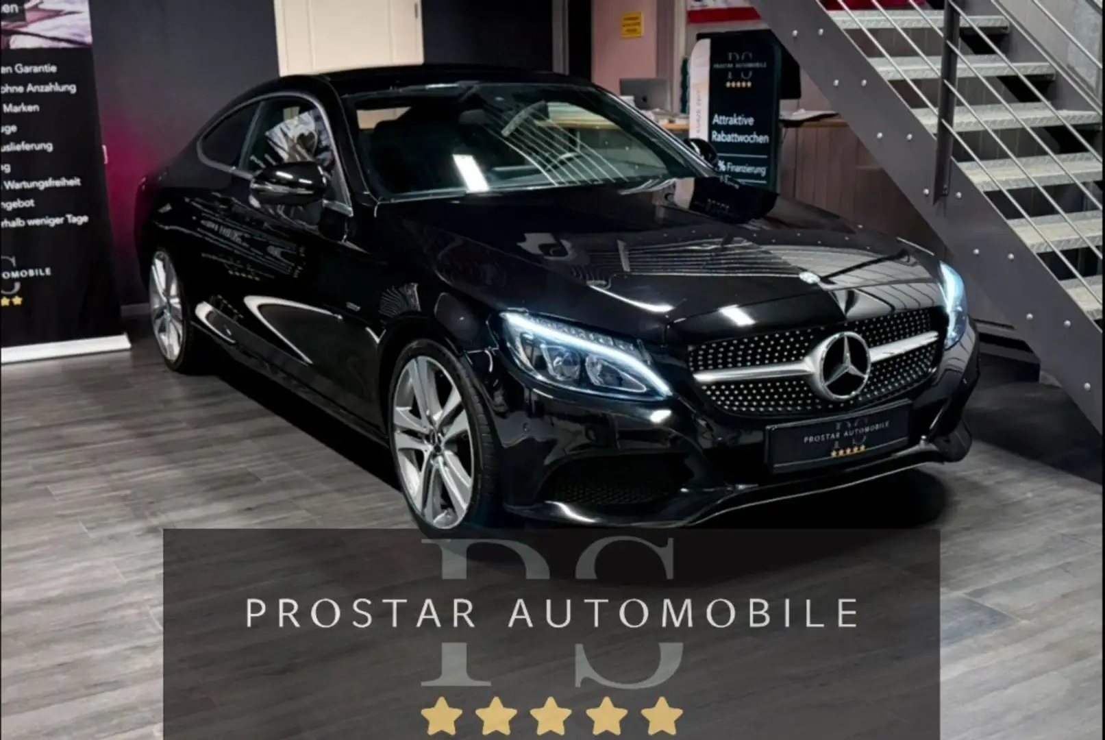 Mercedes-Benz C 220 C220d Coupe *Edition 1*AMG*Navi*LED*Alcantara* Schwarz - 1