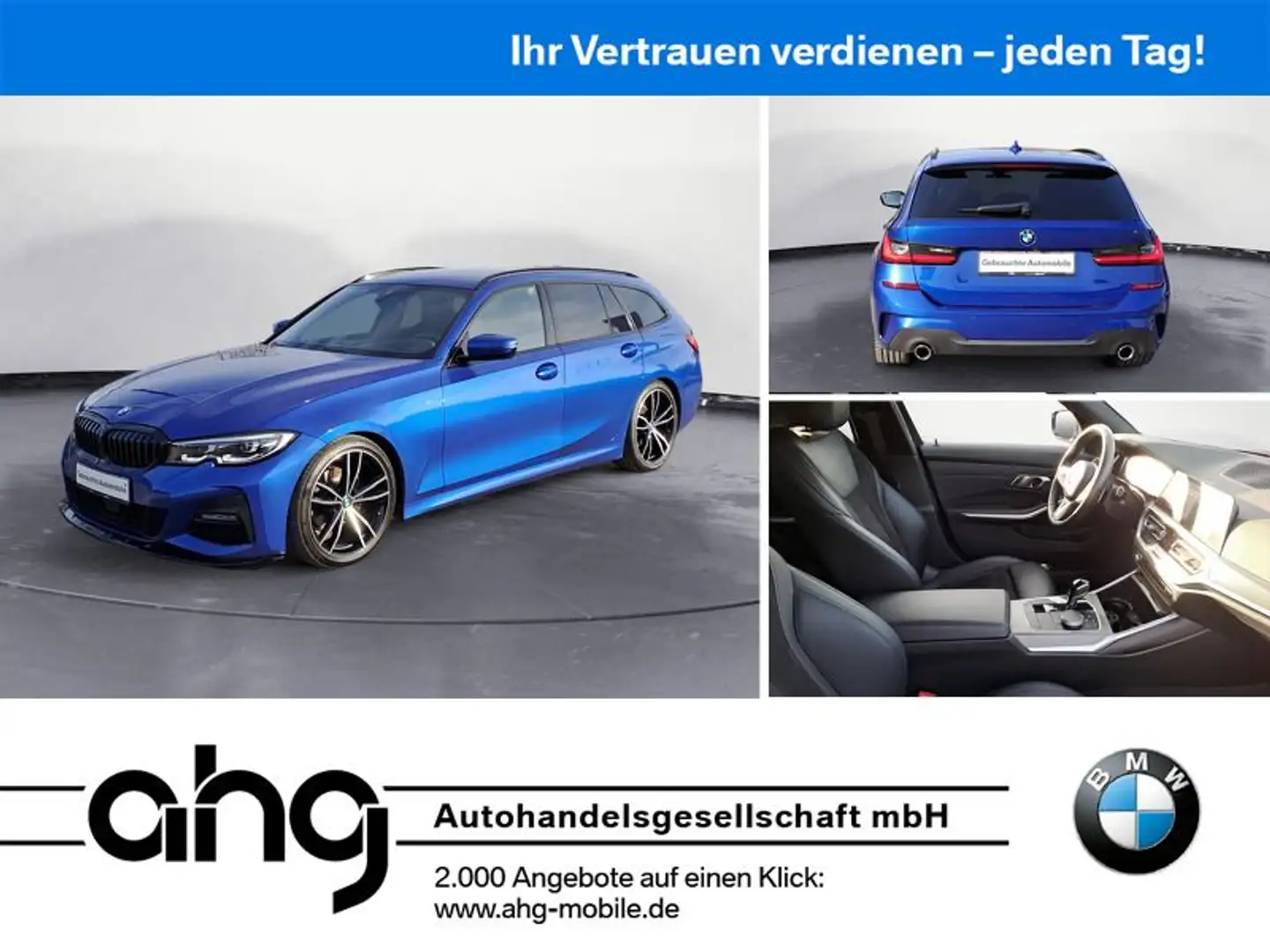 BMW 320 d xDrive Touring M Sport Auto Sport Aut. RFT Blu/Azzurro - 1