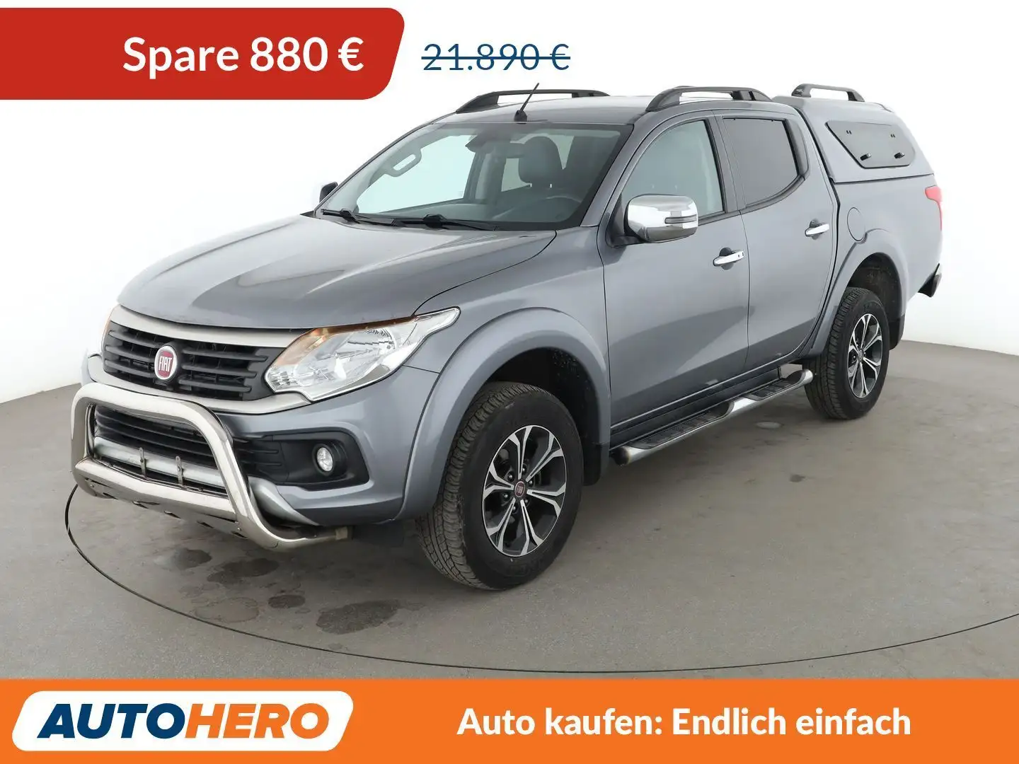 Fiat Fullback 2.4 JTD Double Cab LX Basis*AHK*SHZ*SPUR*KLIMA* Grau - 1