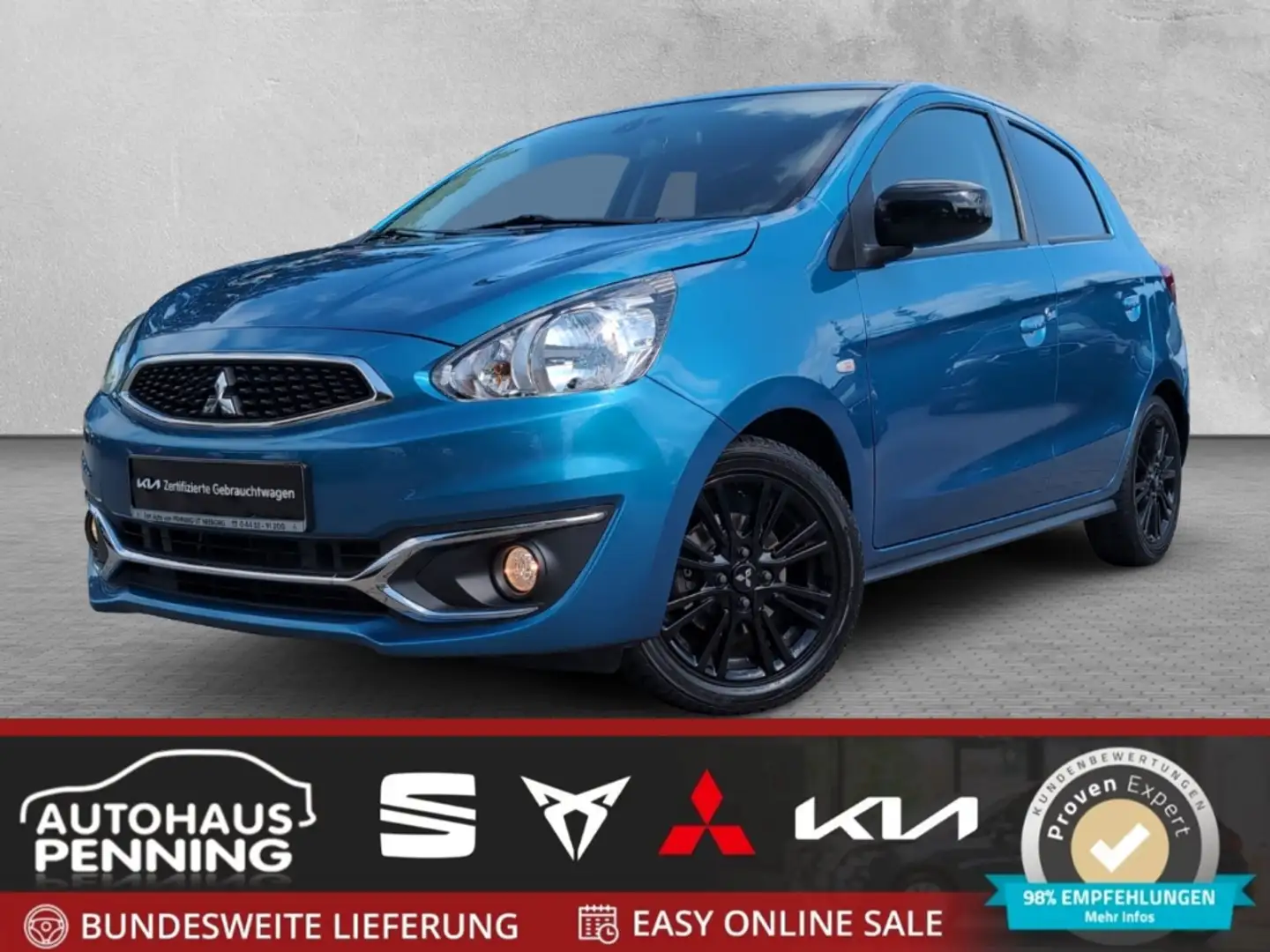 Mitsubishi Space Star 1.2l CVT Diamant Edition+ KLIMA BLUETOOTH Blau - 1