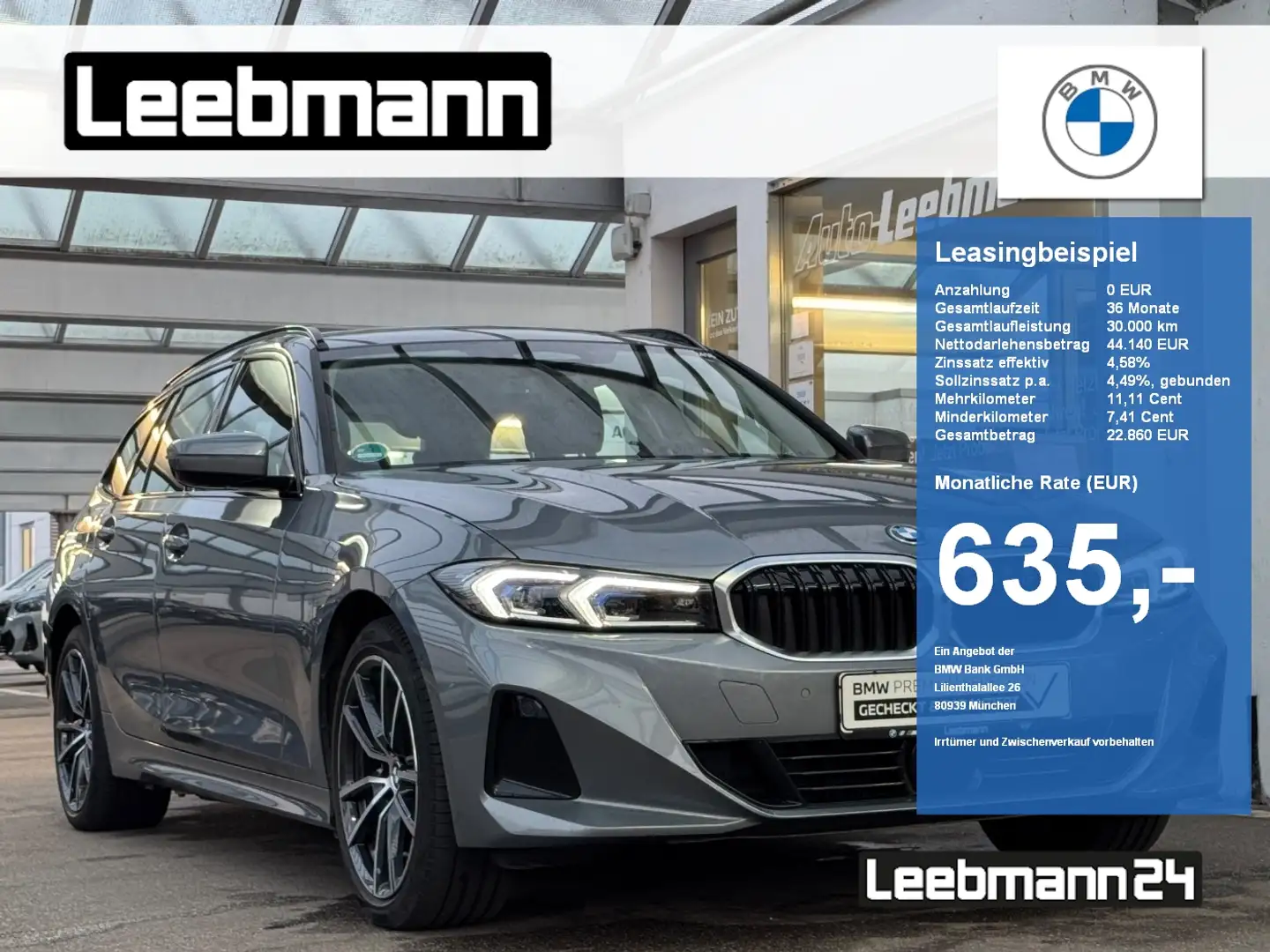 BMW 330 e Touring AHK/HeadUp GARANTIE bis 12/2029 Grau - 1
