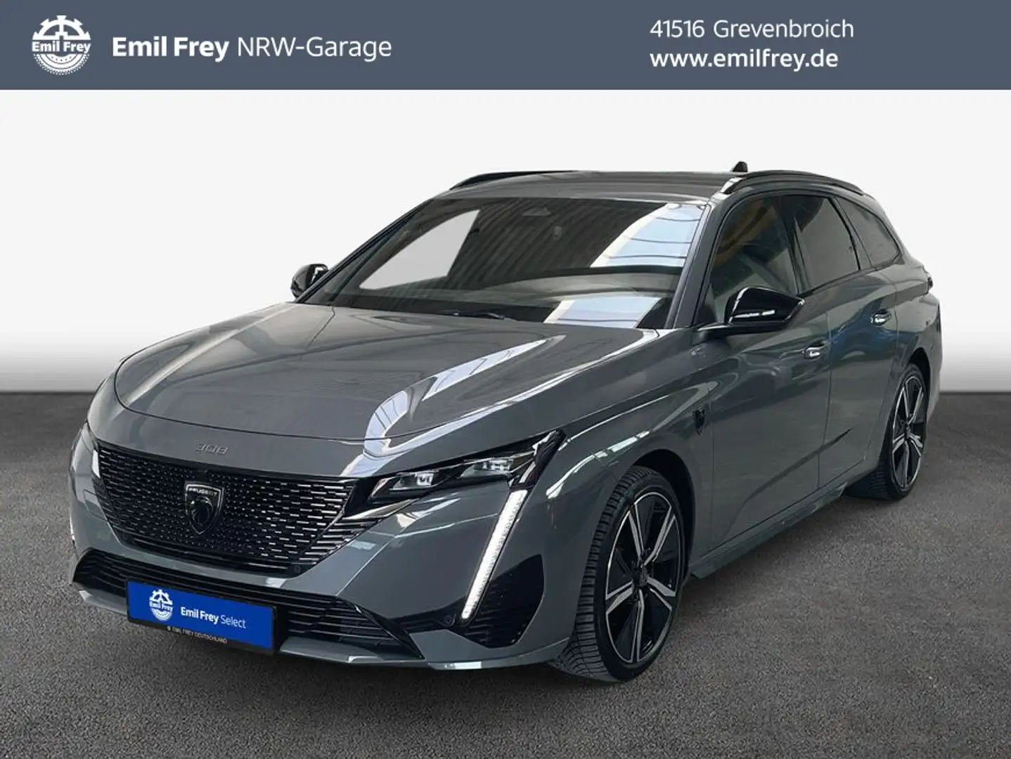 Peugeot 308 SW 130 EAT8 GT NAVI+LED+ALCANTARA+AHK Grijs - 1