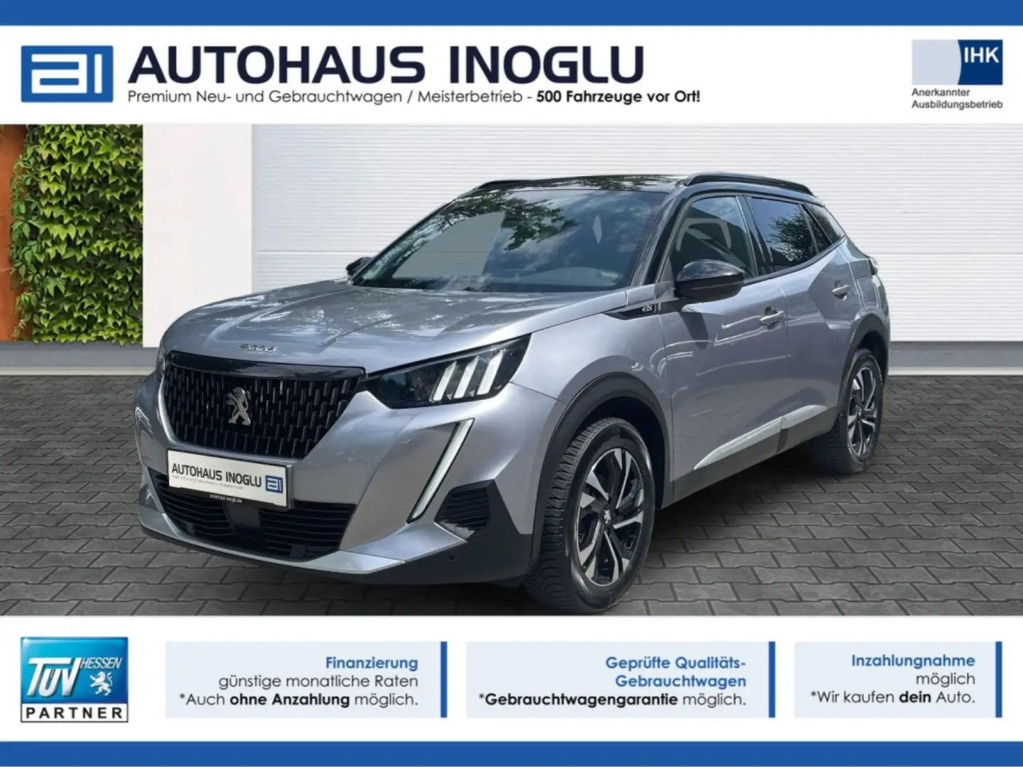 Peugeot 2008 1.2 PureTech GT EAT8 Navi+LED+SHZ+R-Kam+DAB+ Gri - 1