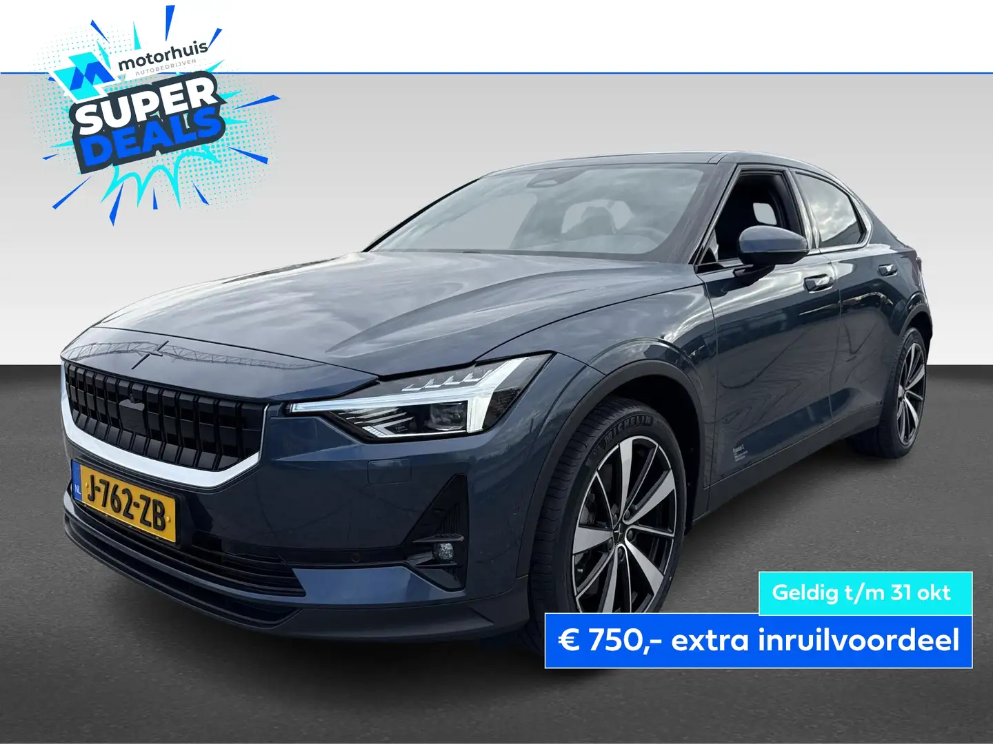Polestar 2 300kW Long Range Dual Motor 408pk Automaat PS2 Blauw - 1