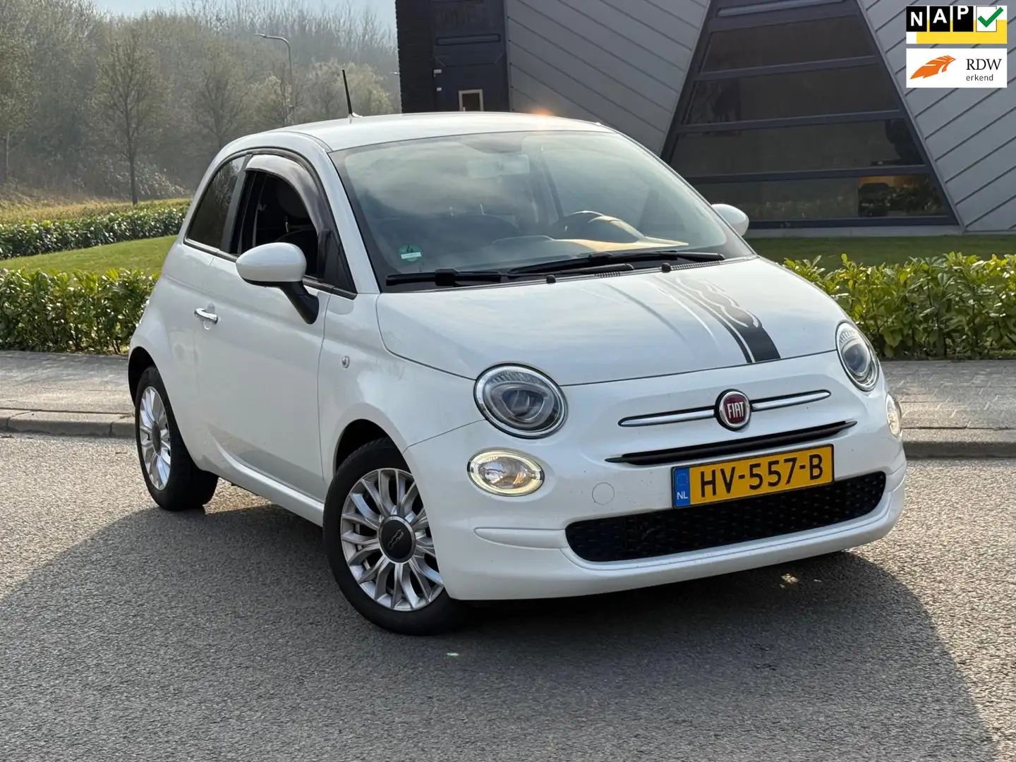 Fiat 500 0.9 TwinAir Automaat Turbo Popstar | Airco | LED | Wit - 1