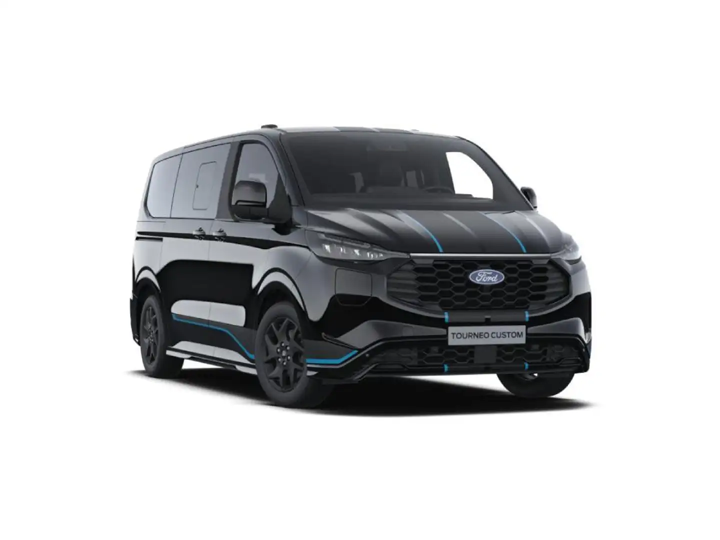 Ford Tourneo Custom v710 320 2.0 ecoblue 150cv sport l1h1 Zwart - 1