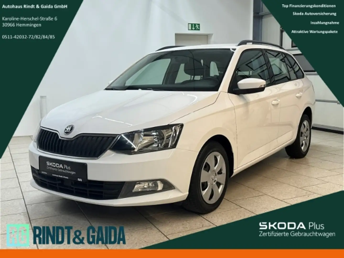 Skoda Fabia Combi 1.4 TDI Ambition Klima Freisprech Blanc - 1