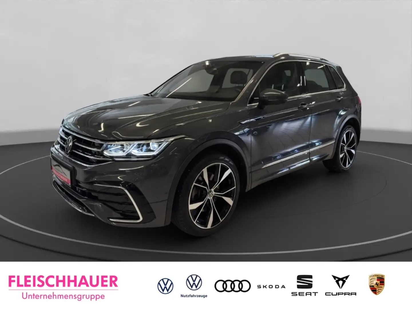 Volkswagen Tiguan R-Line 2.0 TDI 4M Matrix+AHK+Pano+20''+Navi+DCC+Ap Grau - 1
