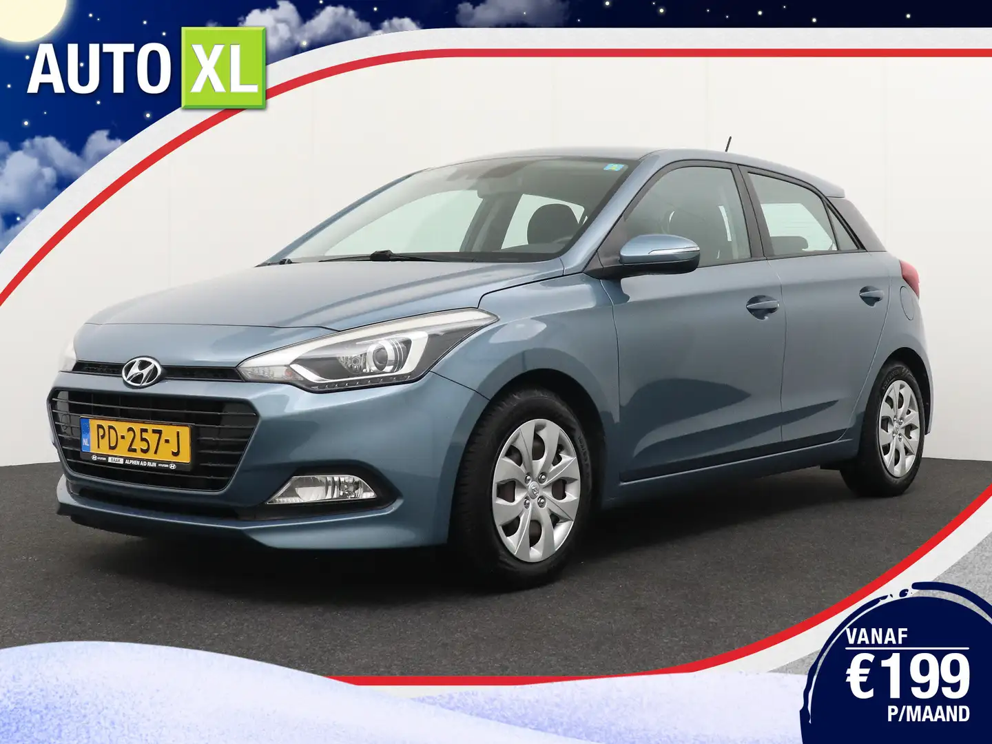 Hyundai i20 1.0 100 PK T-GDI Comfort Trekhaak Camera Climate P Blau - 1