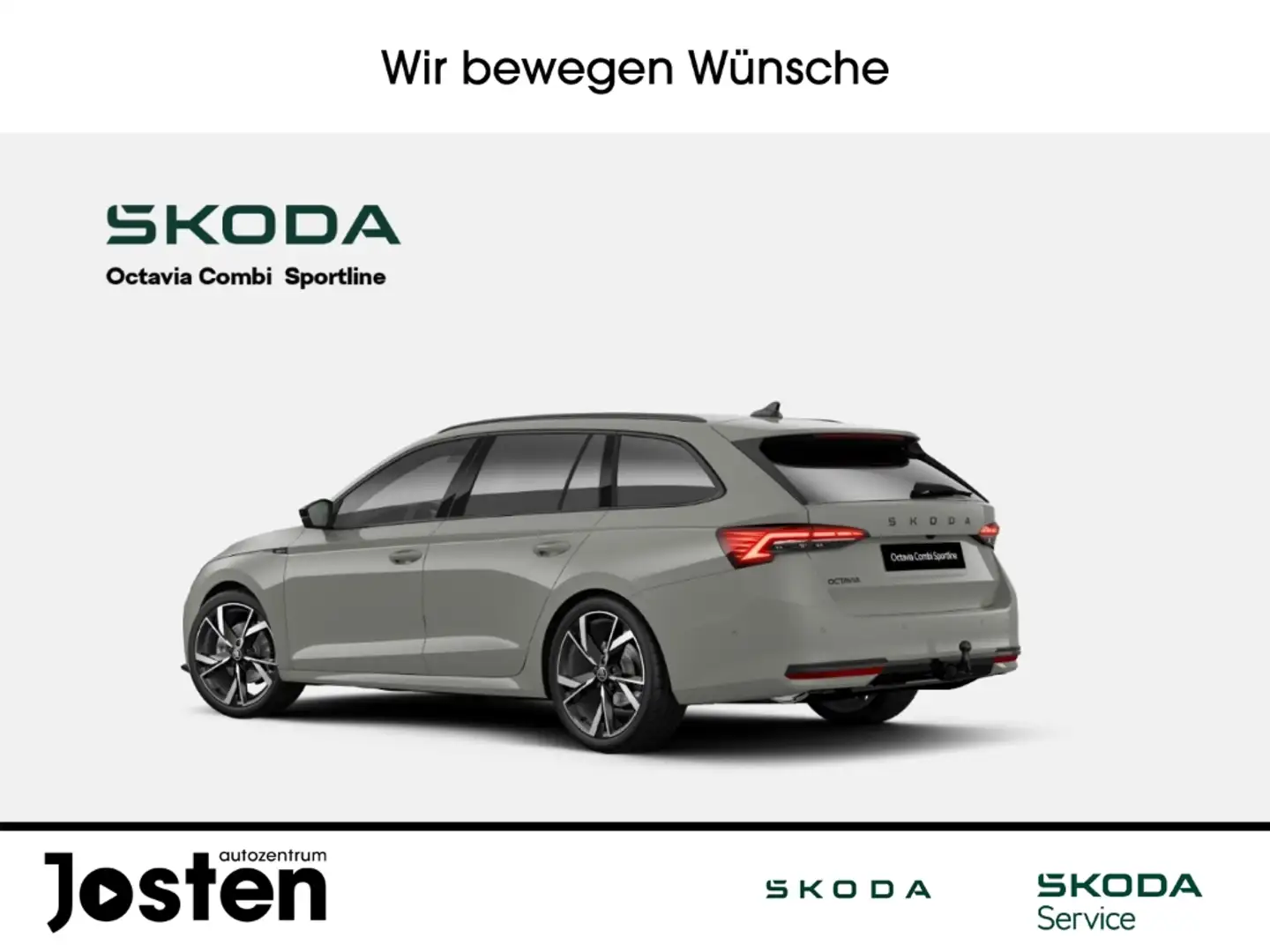 Skoda Octavia Combi Sportline 1.5TSI mHEV DCC AHK FahrAss+ Infot Gris - 2