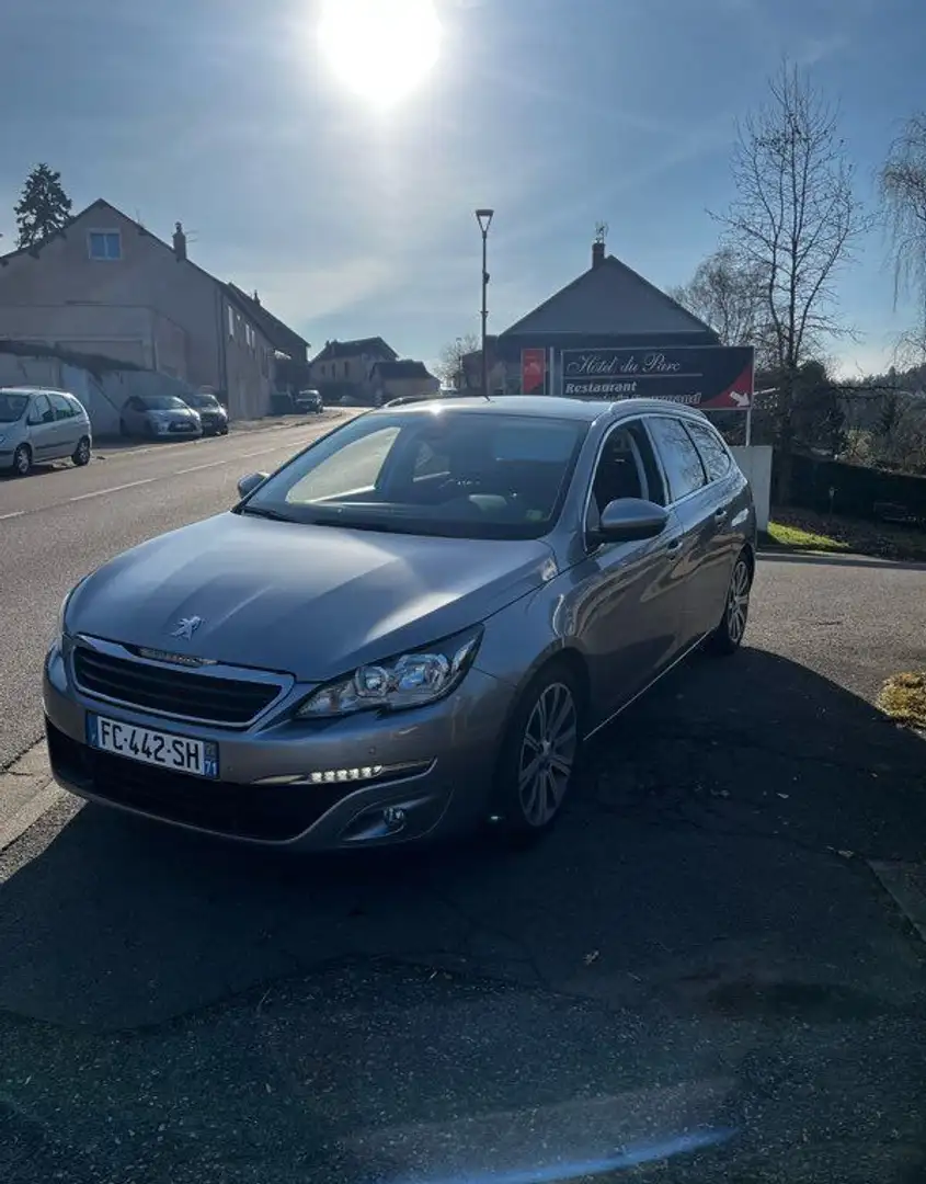 Peugeot 308 1.6 HDI 120 cv Allure cuir toit pano Gris - 1