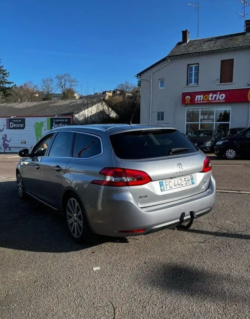 Peugeot 308 1.6 HDI 120 cv Allure cuir toit pano Gris - 2