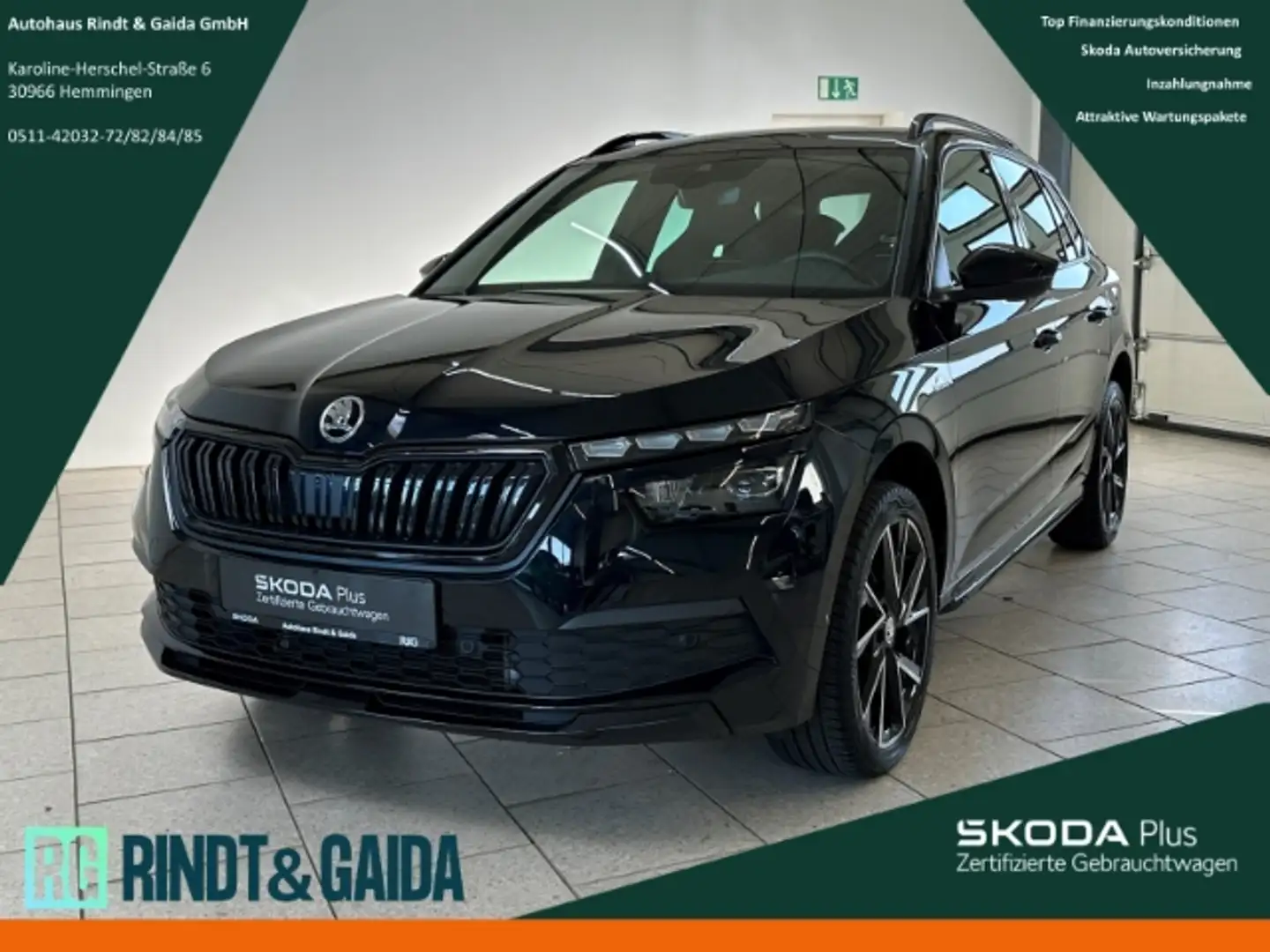 Skoda Kamiq 1.5 TSI DSG Monte Carlo Pano Navi Kamera Schwarz - 1