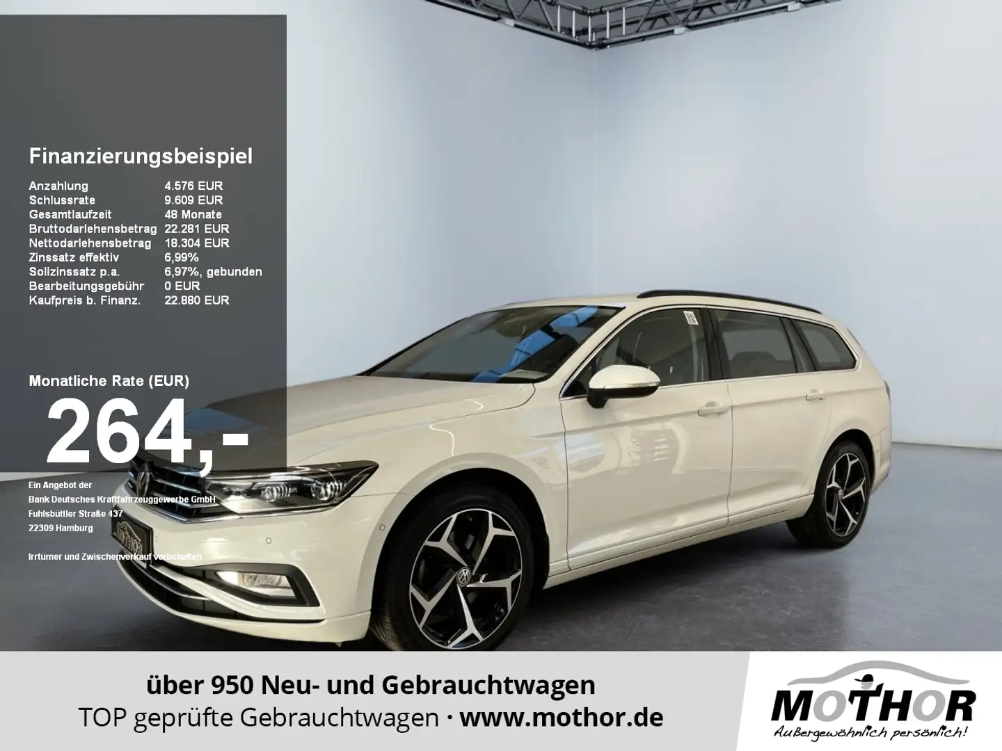 Volkswagen Passat Variant Business 2.0TSI DSG Rückfahrkamera Weiß - 1
