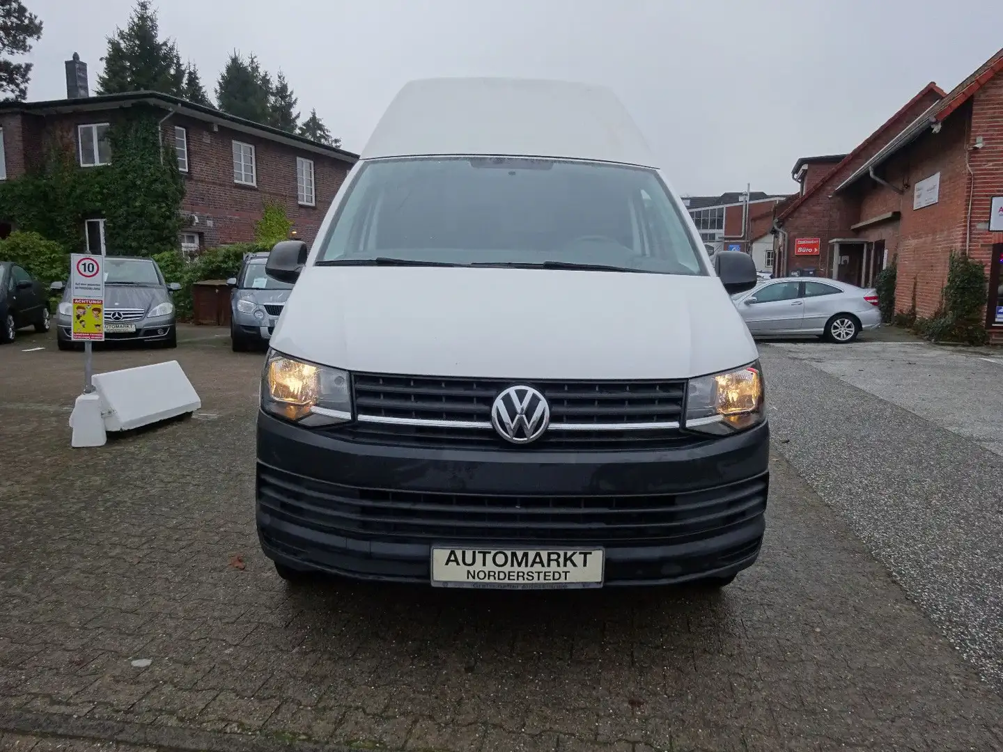 Volkswagen T6 Transporter T6 -Kombi Kasten Hochdach lang/Klimaanlage/2-Han Blanco - 2