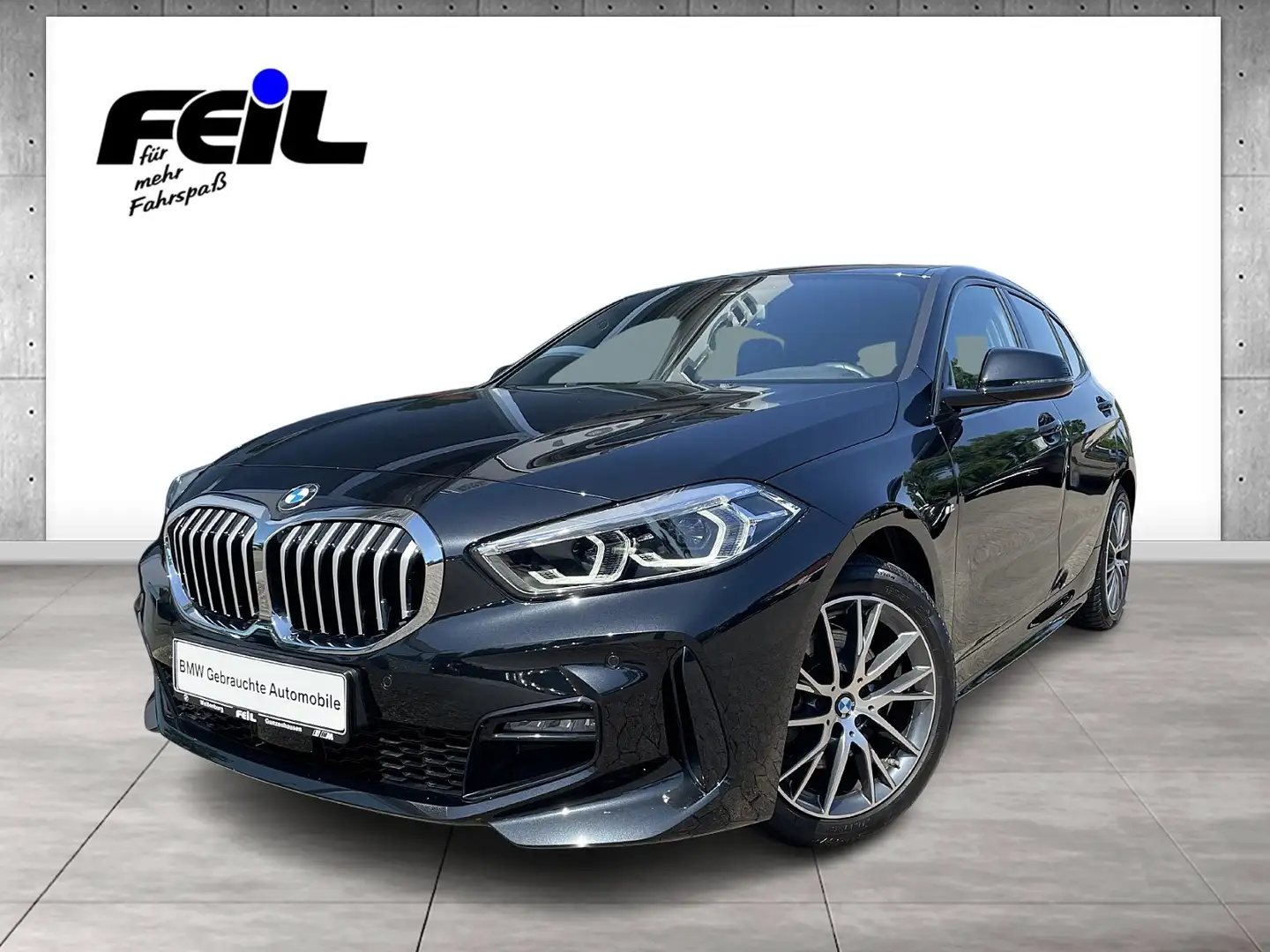 BMW 118 i M Sport DAB LED Tempomat Klima Shz PDC Schwarz - 1