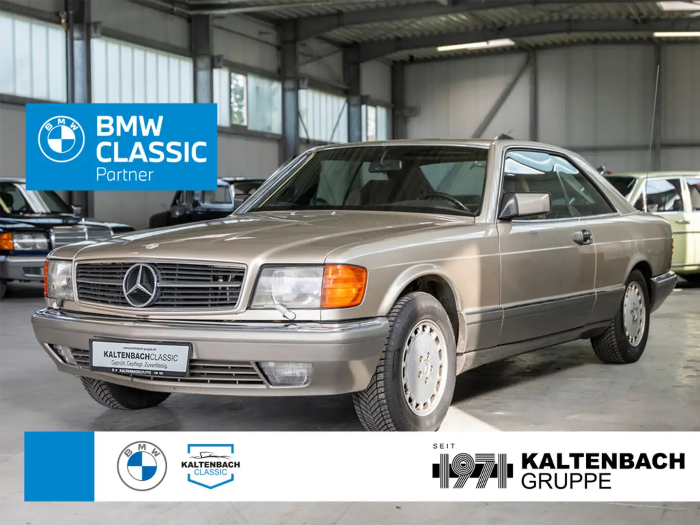 Mercedes-Benz 560 SEC C126 SCHIEBEDACH SHZ MEMORY KLIMA Argintiu - 1