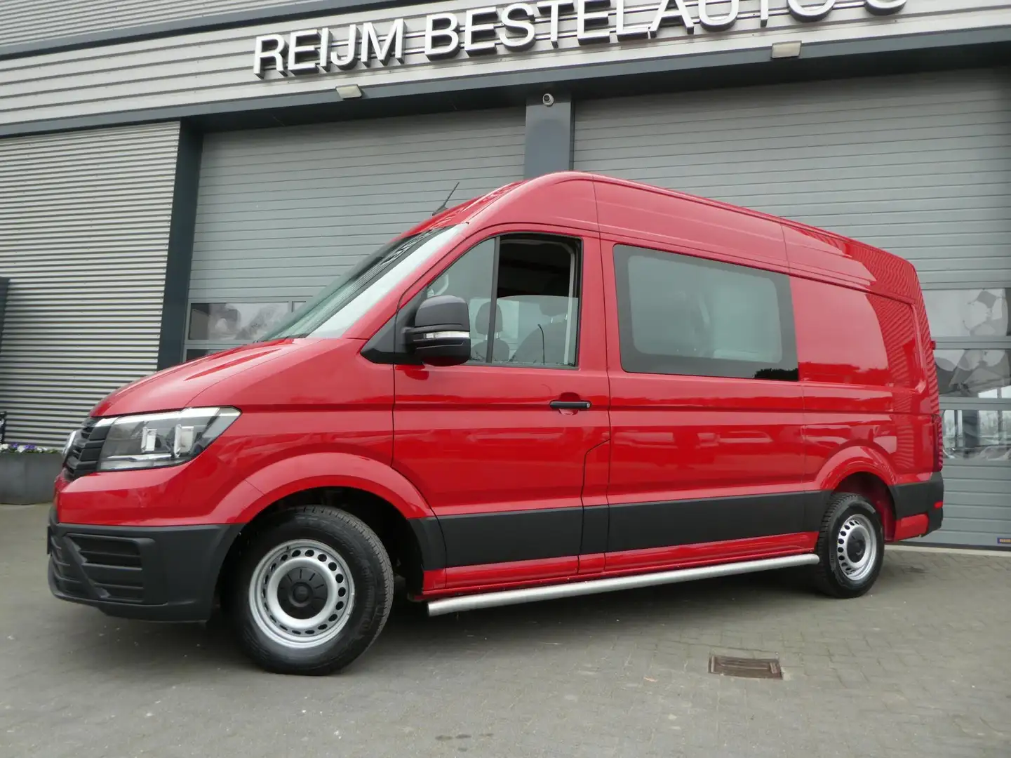 Volkswagen Crafter 35 2.0tdi L3H3 140pk, Automaat, DC, Dubbel Cabine, Rood - 2