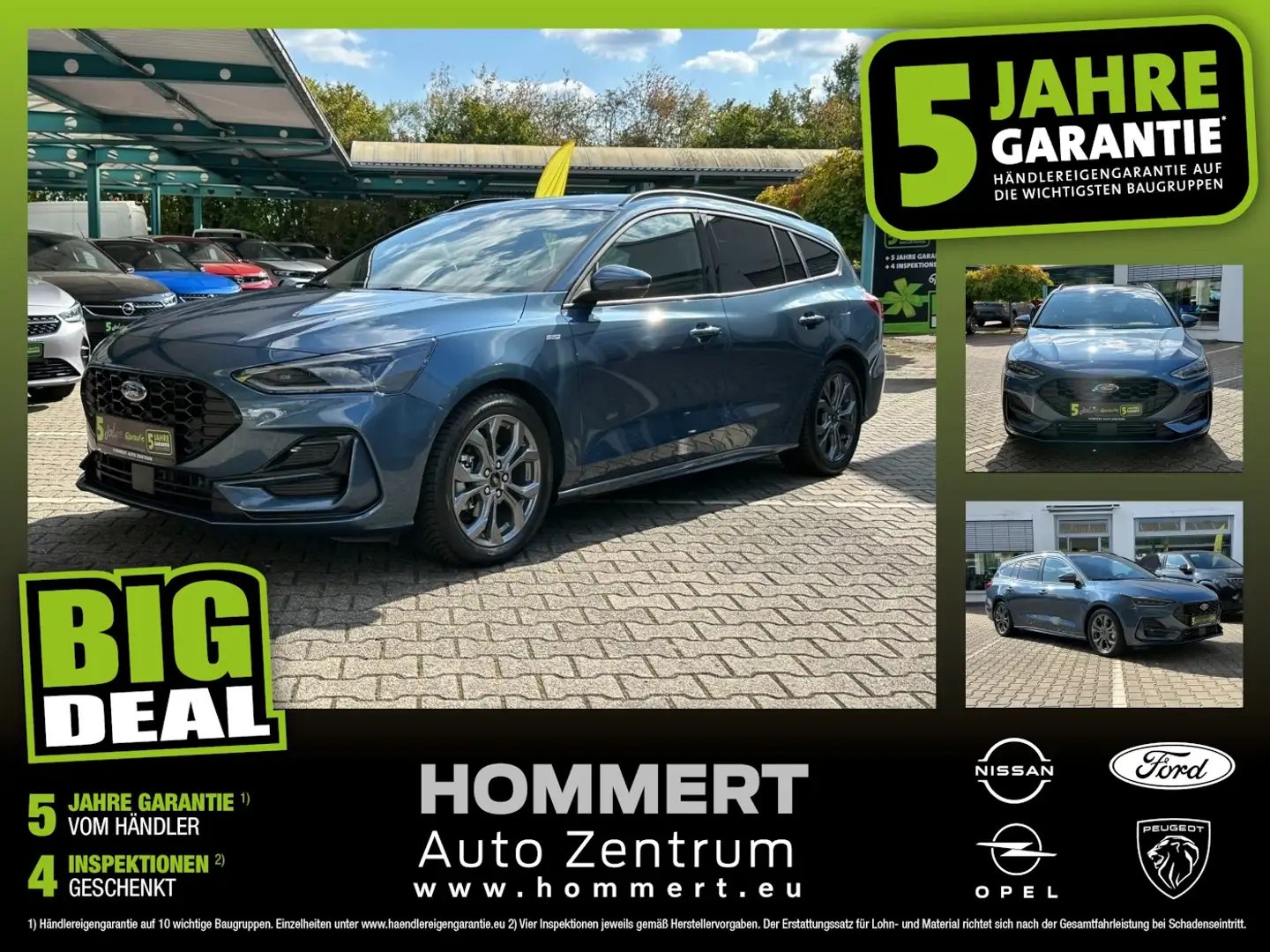 Ford Focus Turnier 1.0 EcoBoost ST-Line *Pano*AHK*Navi Bleu - 1