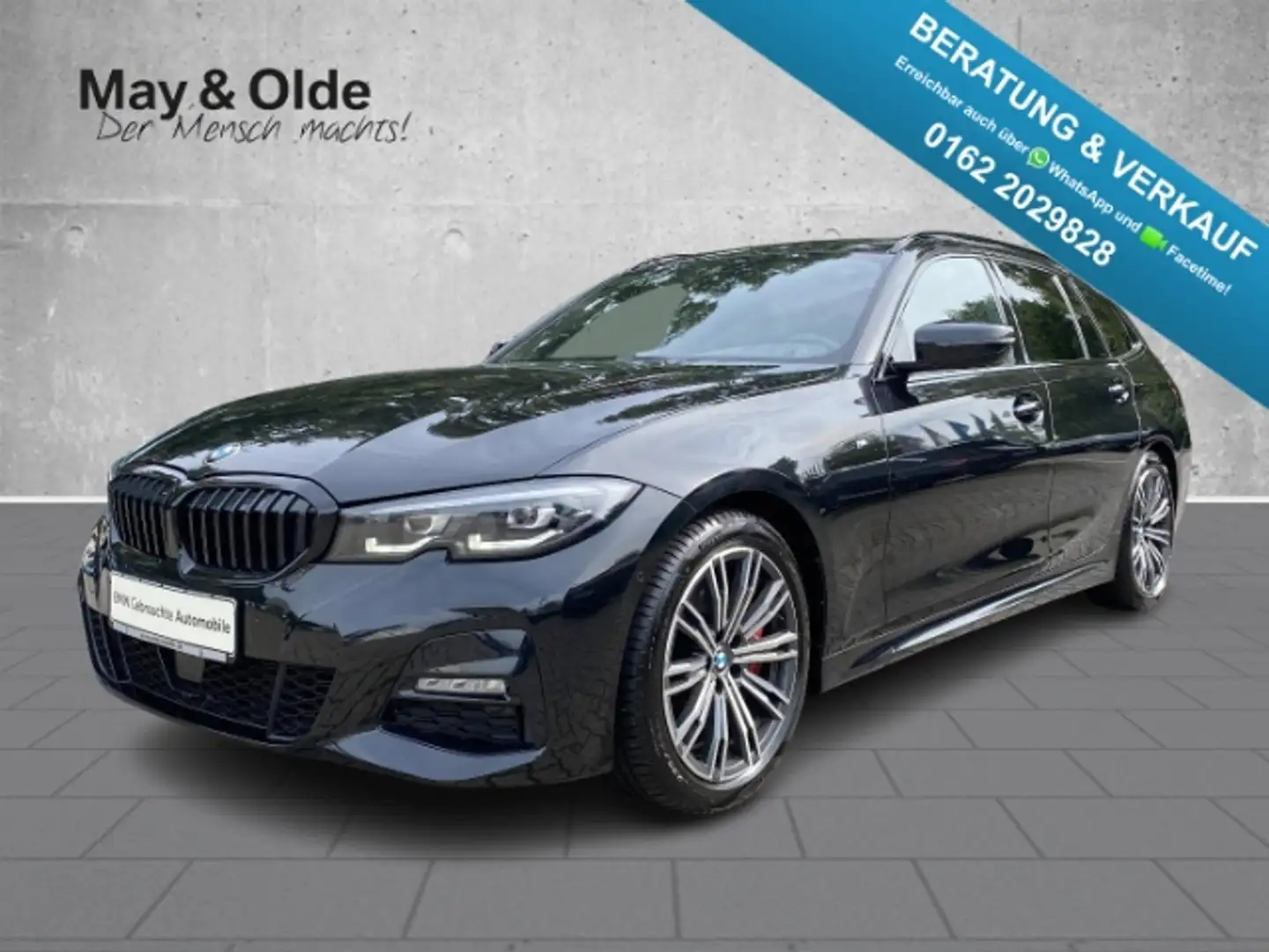 BMW 320 d M Sport Standhzg. AHK Pano Navi Digitales Cockpi Schwarz - 1