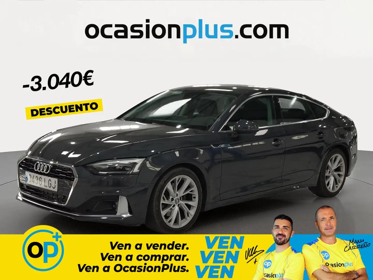 Audi A5 Sportback 40 TFSI Advanced S tronic Gris - 1