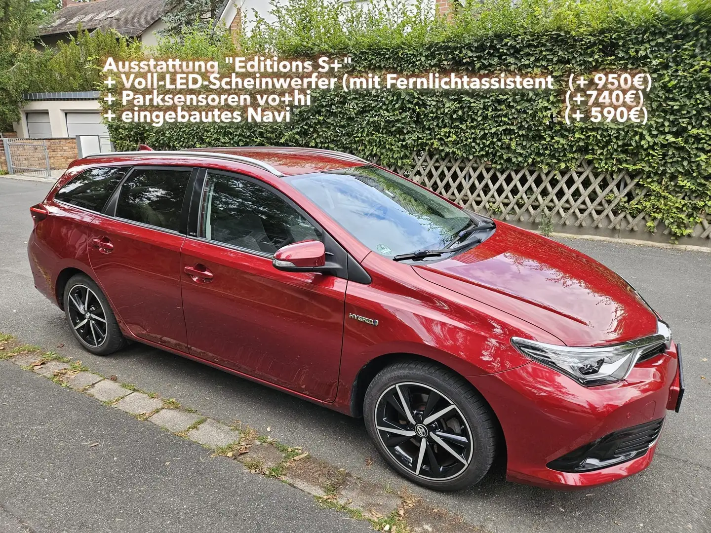 Toyota Auris TS Edition S+ 1.8 VVT-i Hybrid, LED, PDC v+h, Navi Roşu - 1