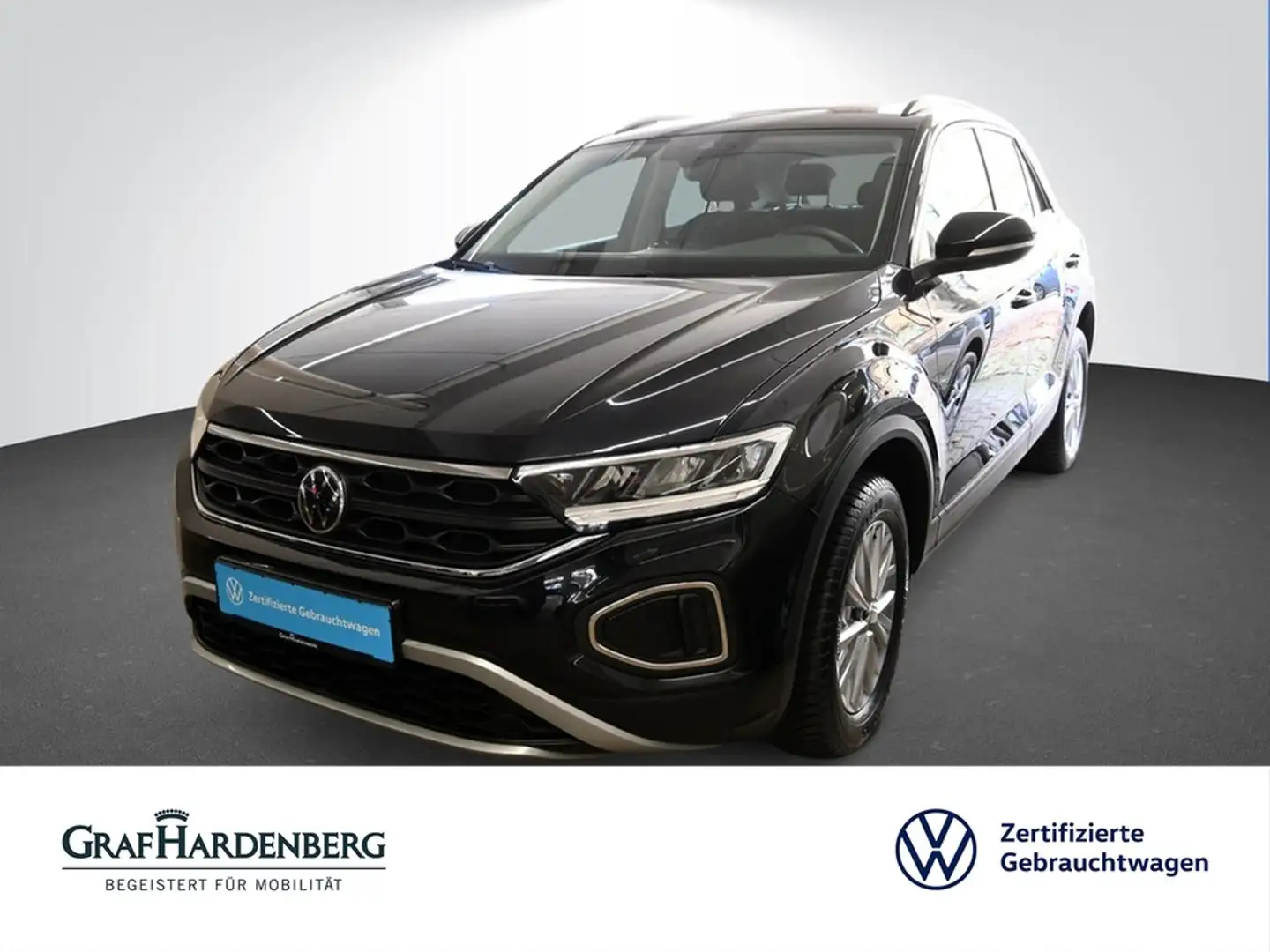 Volkswagen T-Roc 1.0 TSI Life LED PDC SzHzg Schwarz - 1