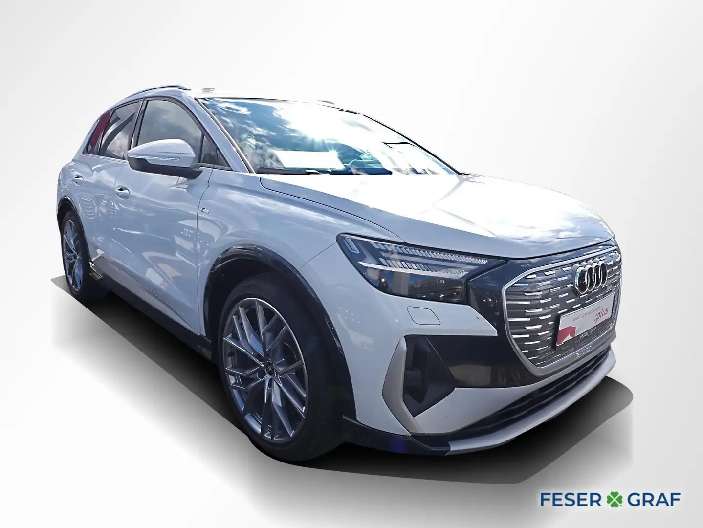 Audi Q4 e-tron 40 2x S line Matrix Navi Pano Sitzh. Weiß - 2