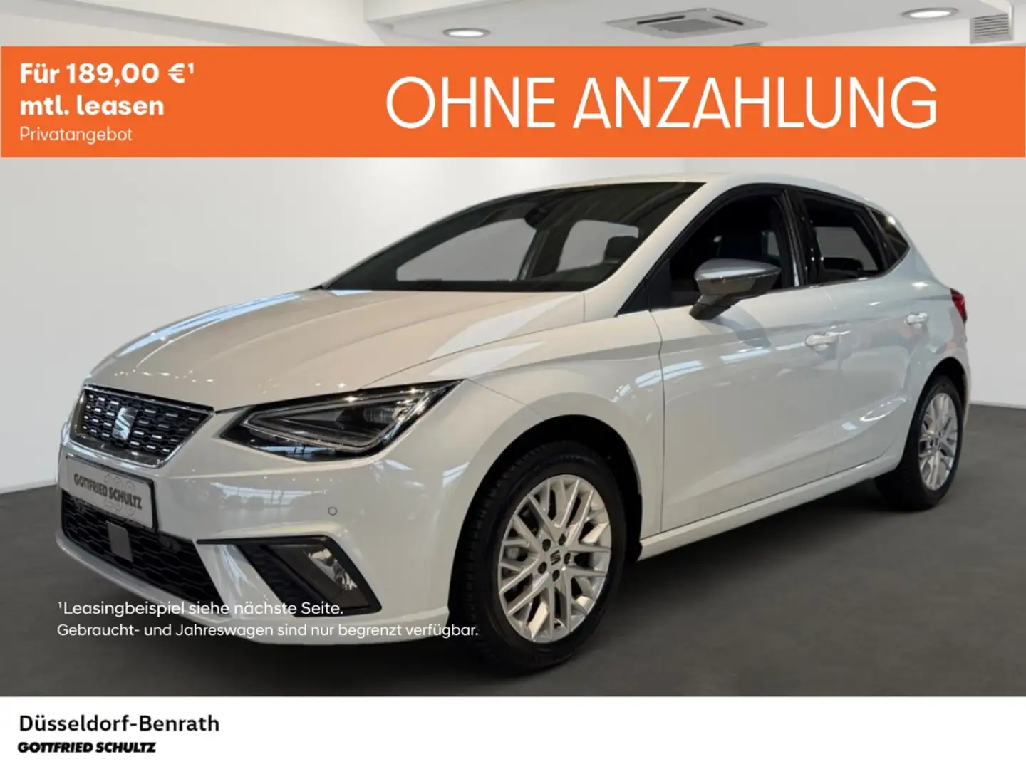 SEAT Ibiza Xcellence 1.0 TSI DSG Voll-LED Navi Einparkhilfe R Weiß - 1