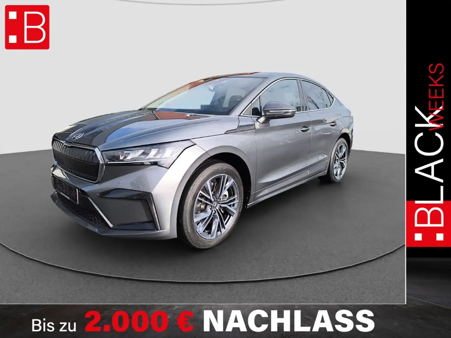 Skoda Enyaq Coupe 85 AHK NAVI PANO RFK ACC PDC Grau - 1