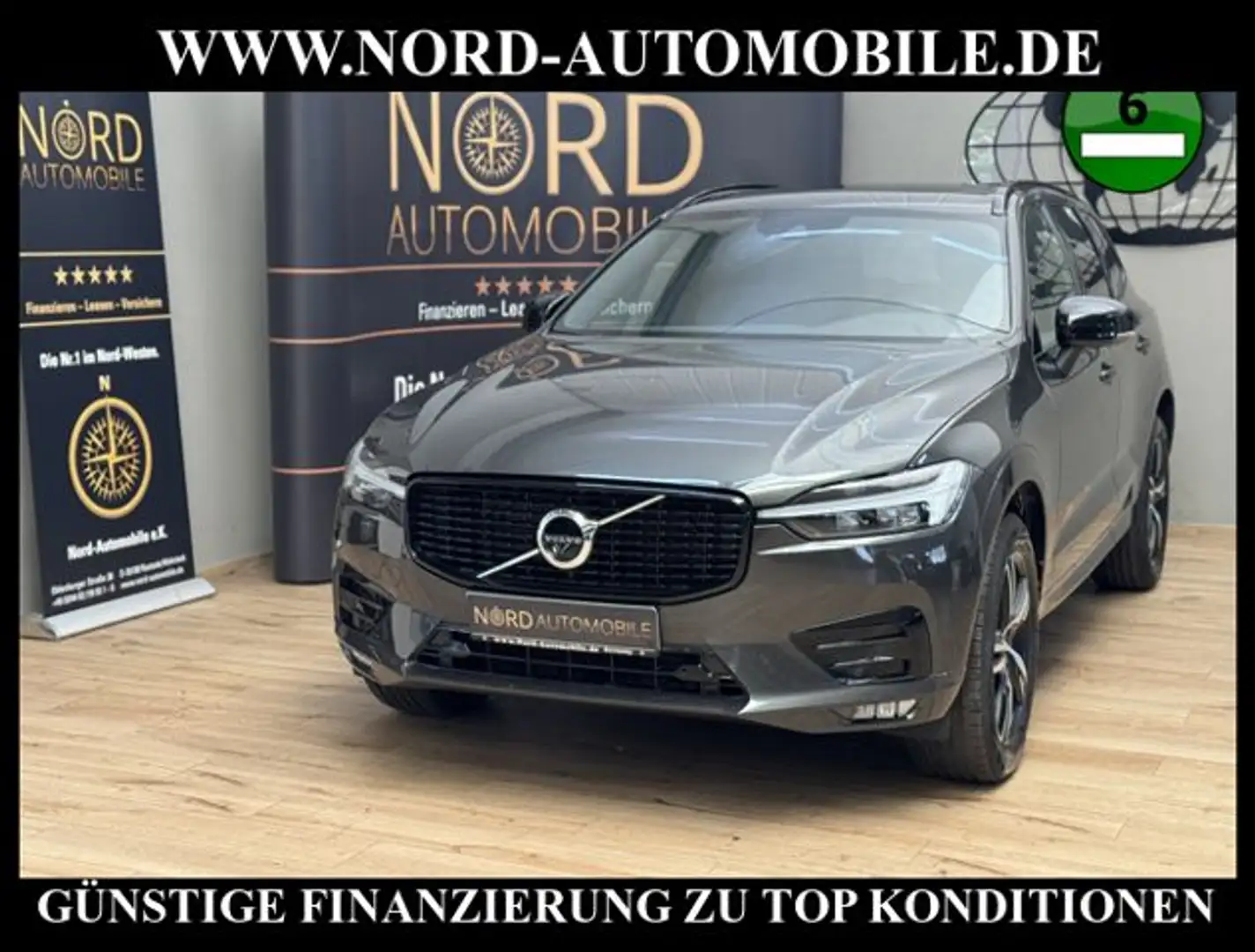 Volvo XC60 B4 R Design *AHK*H&K*PANO*360°*BLIS*MEMORY* R Des Серый - 1