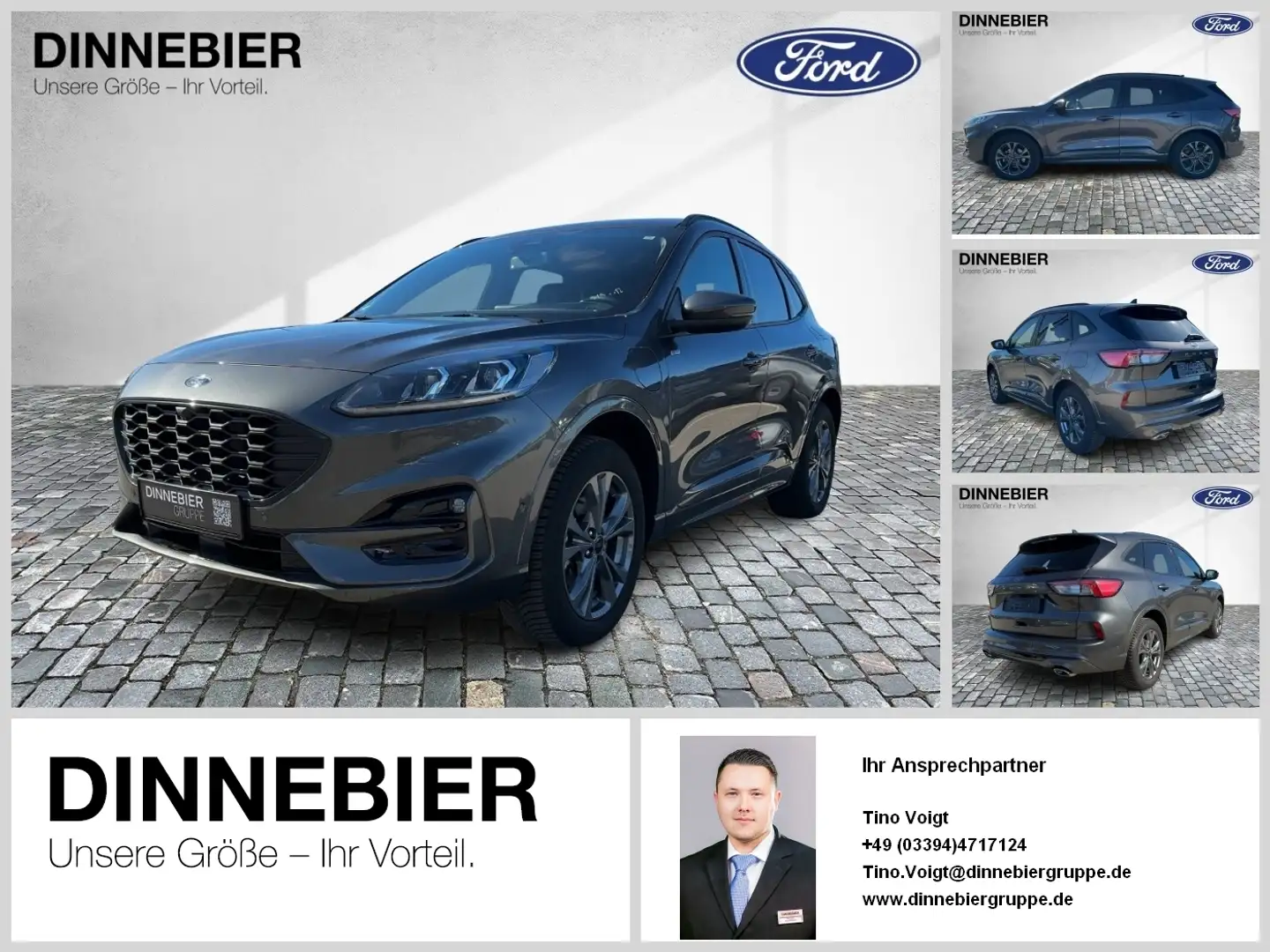 Ford Kuga ST-Line X LED+AHK+Kamera+Winterpaket Grau - 1