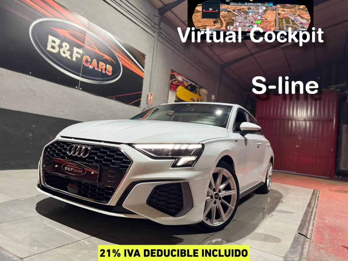 Audi A3 Sportback 35TDI S line S tronic Weiß - 1