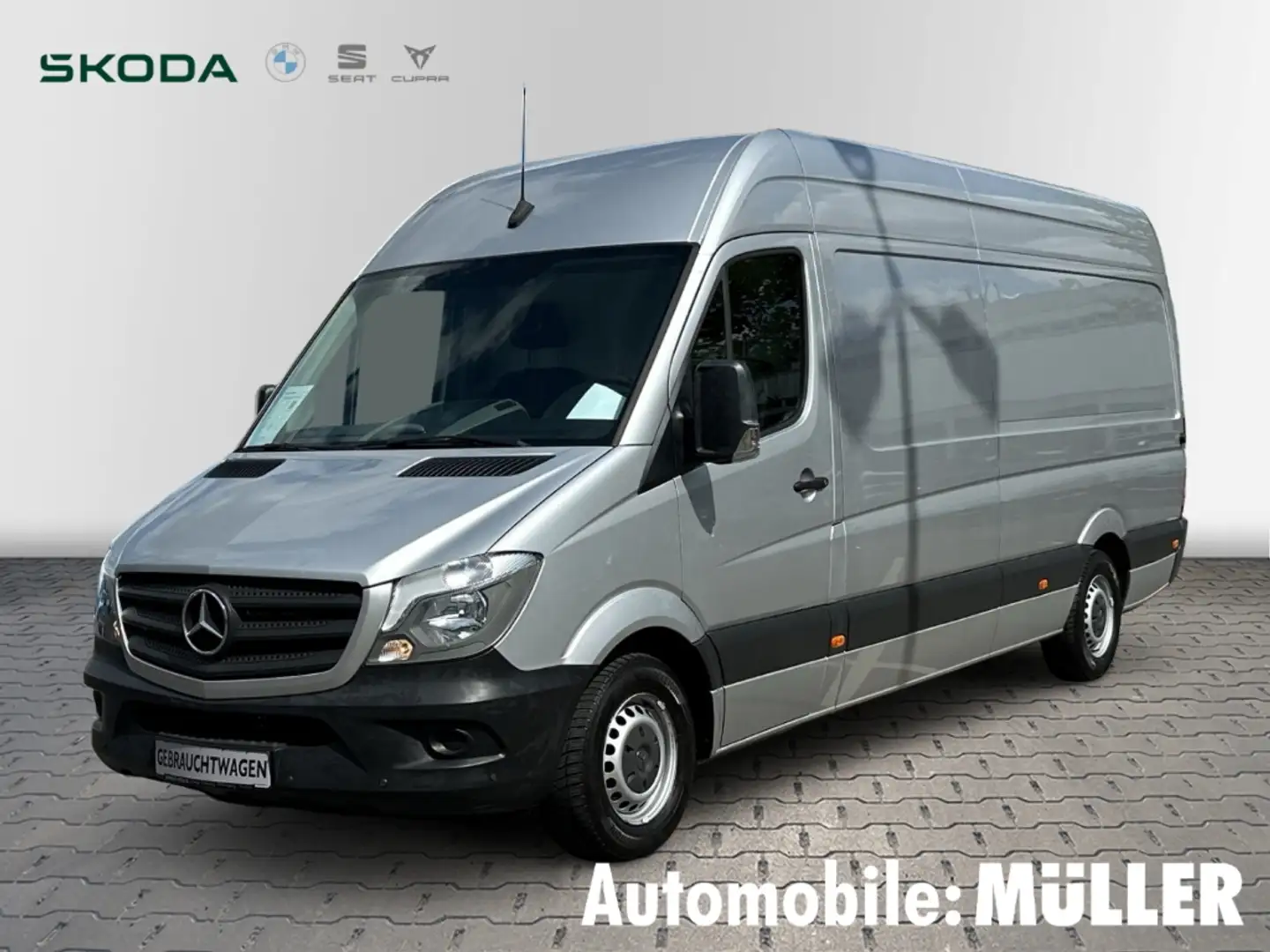 Mercedes-Benz Sprinter Kasten 314 HOCH*LANG*KLIMA*INFOTAINMENT*REGAL Silber - 1