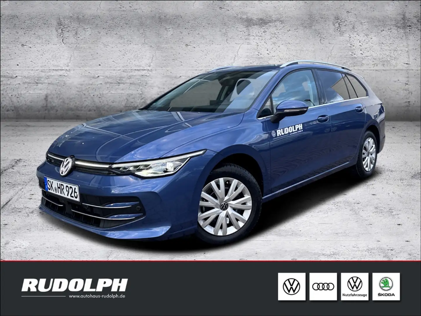 Volkswagen Golf Variant VIII Style 1.5 eTSI DSG SHZ LED HUD Navi AHK Harma Blau - 1