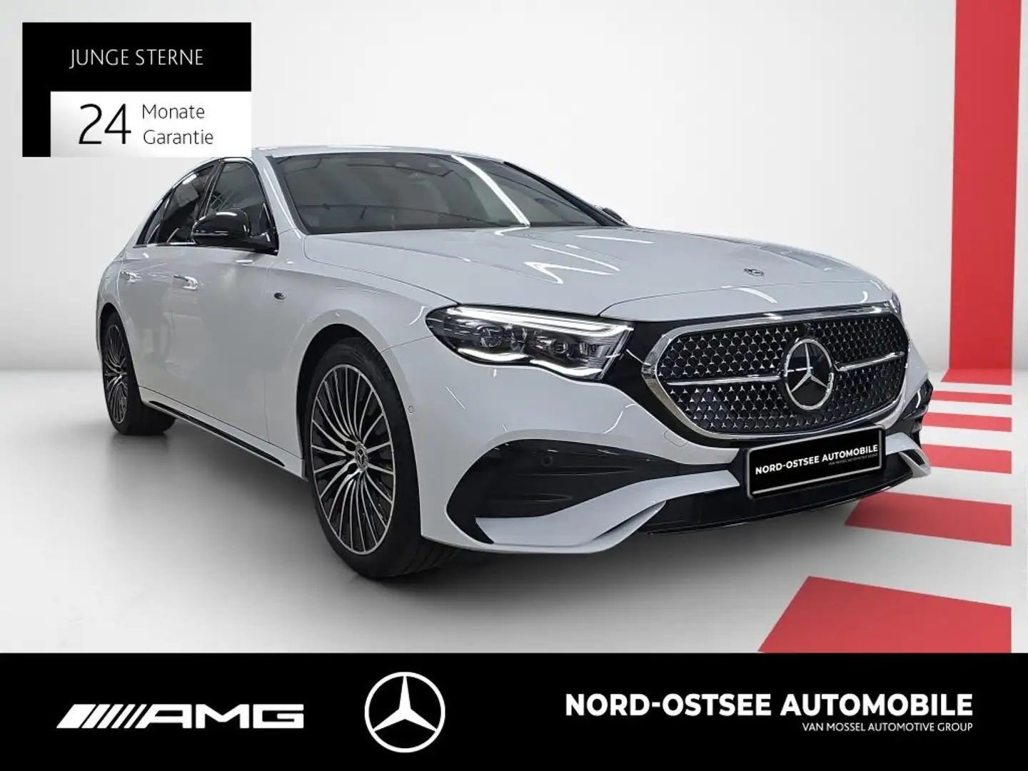 Mercedes-Benz E 300 de AMG NIGHT AIRMATIC SOUND 4D 20" 360 PDC Blanc - 2