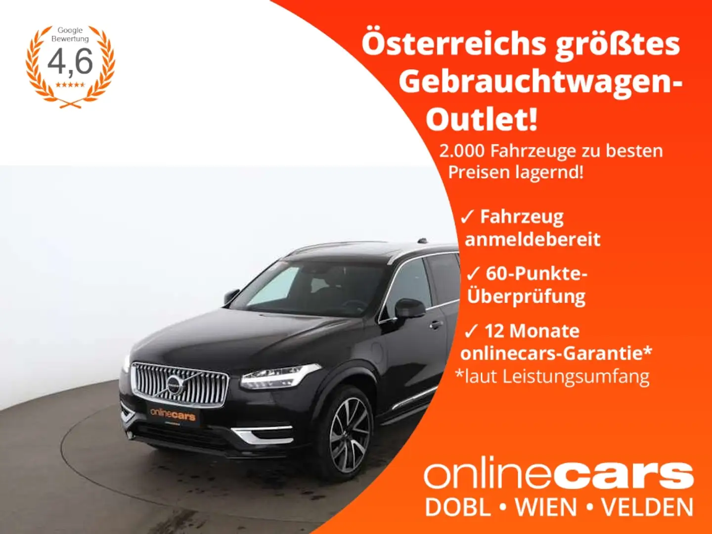 Volvo XC90 T8 Inscription PHEV AWD Aut 7-SITZER LED Černá - 1