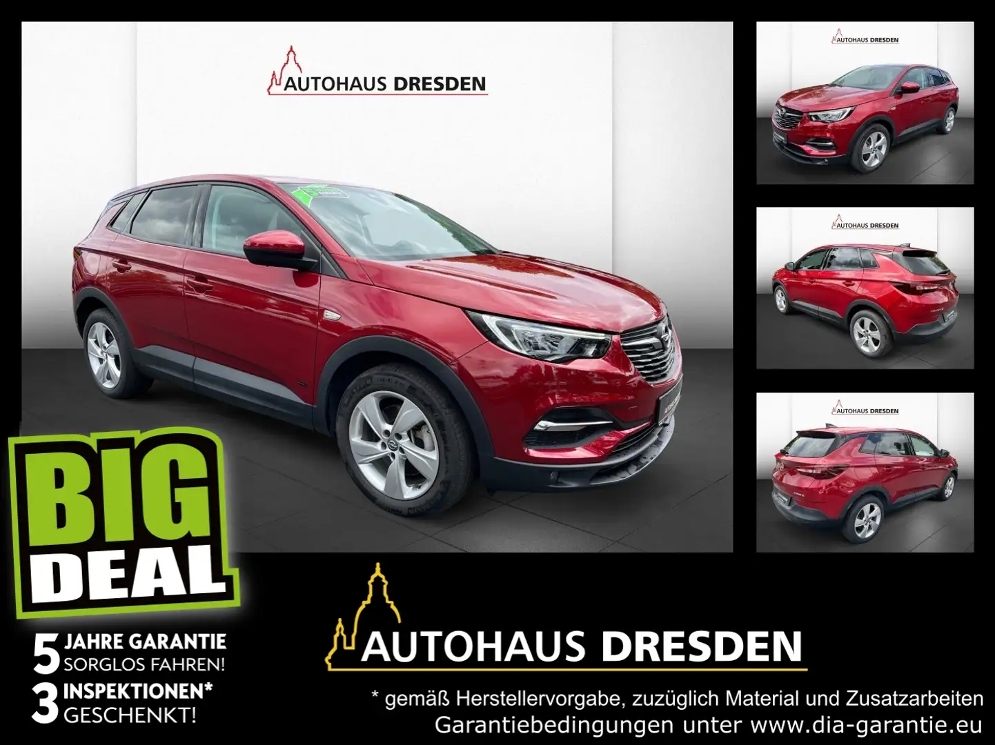 Opel Grandland 1.6 Turbo Edition 4 AHK+LED+Navi Rot - 1