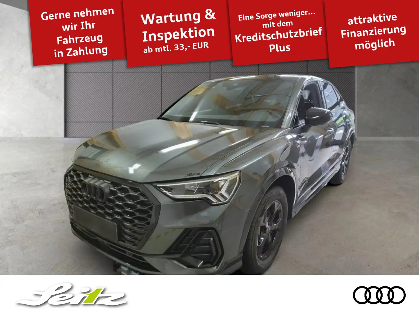 Audi Q3 Sportback 45 TFSI quattro S line *AHK*PANO*NAVI*KA Gris - 1